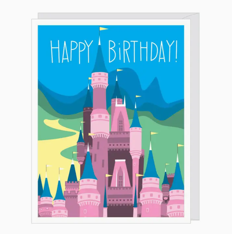 Princess Castle Birthday Card