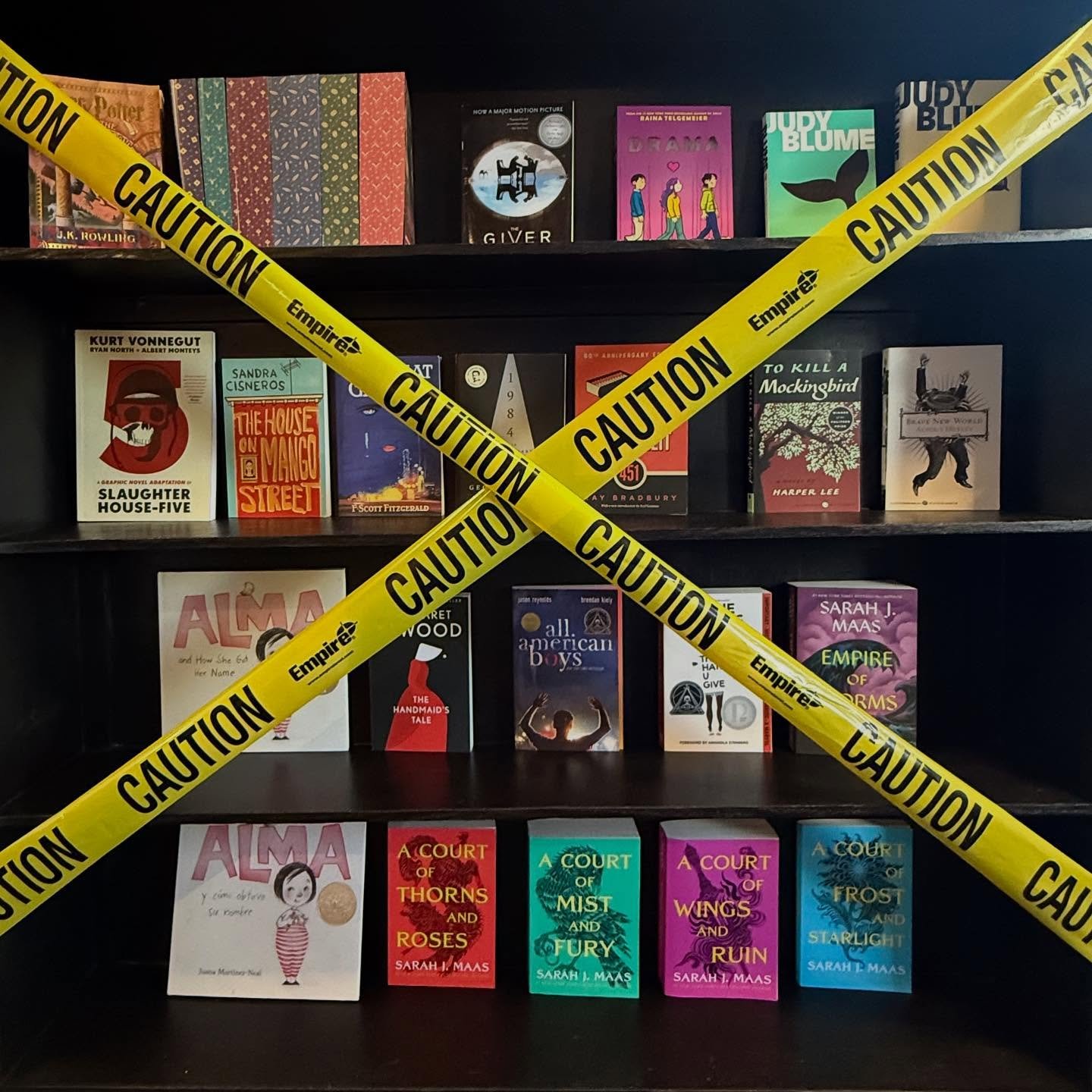 Banned book display