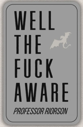 Well the F*ck Aware - Fourth Wing Sticker