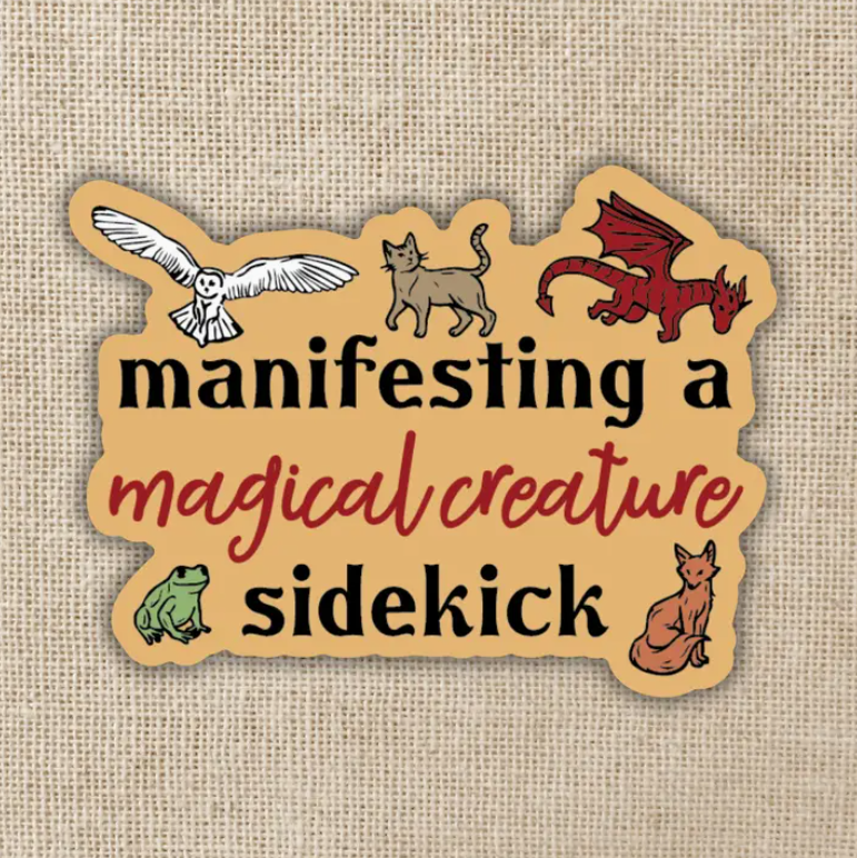 Manifesting a Magical Sidekick Sticker