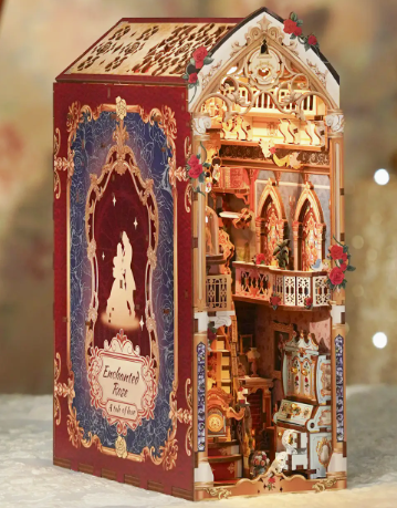 Book Nook Kit: Enchanted Rose w/ Dust Cover