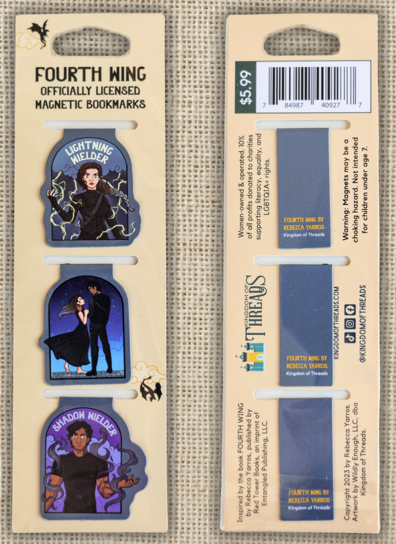 Xaden & Violet Fourth Wing Magnetic Bookmarks
