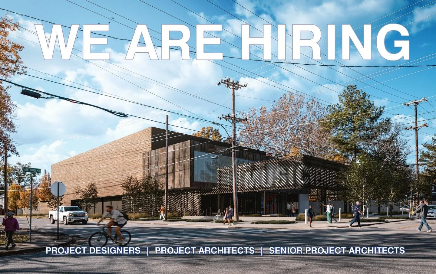 Join our team!

Seeking Project Designers, Project Architects and Senior Project Architects to join our studio in Memphis, Tennessee.
 
Learn more at the link in our bio.