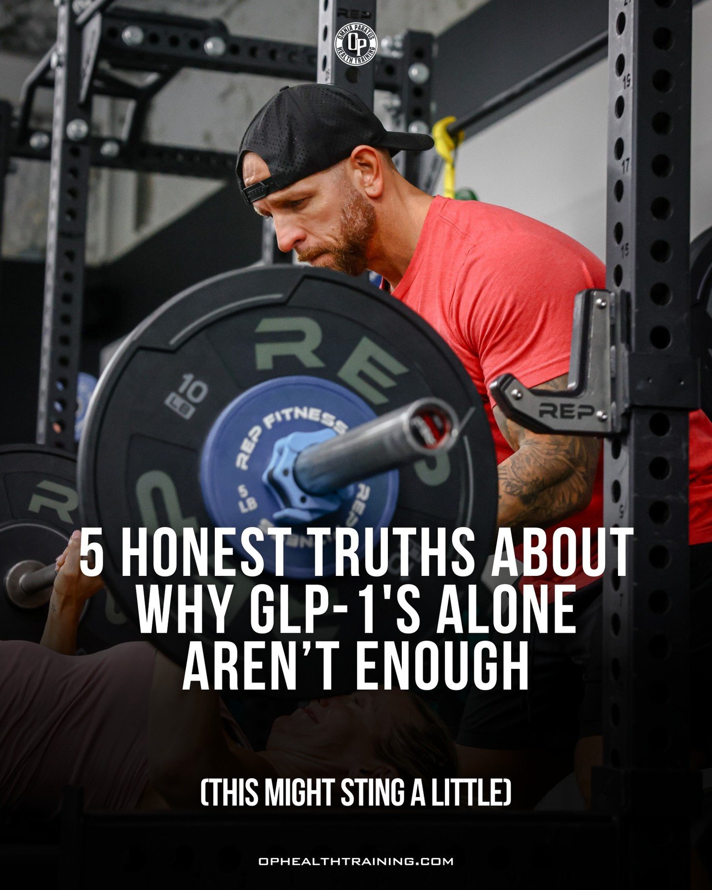 GLP-1s aren&rsquo;t the enemy....but they aren&rsquo;t the finish line either.👀

Real, lasting weight loss comes from pairing medical support with:
✔️ strength training
✔️ better nutrition habits
✔️ coaching &amp; accountability

We don&rsquo;t sham