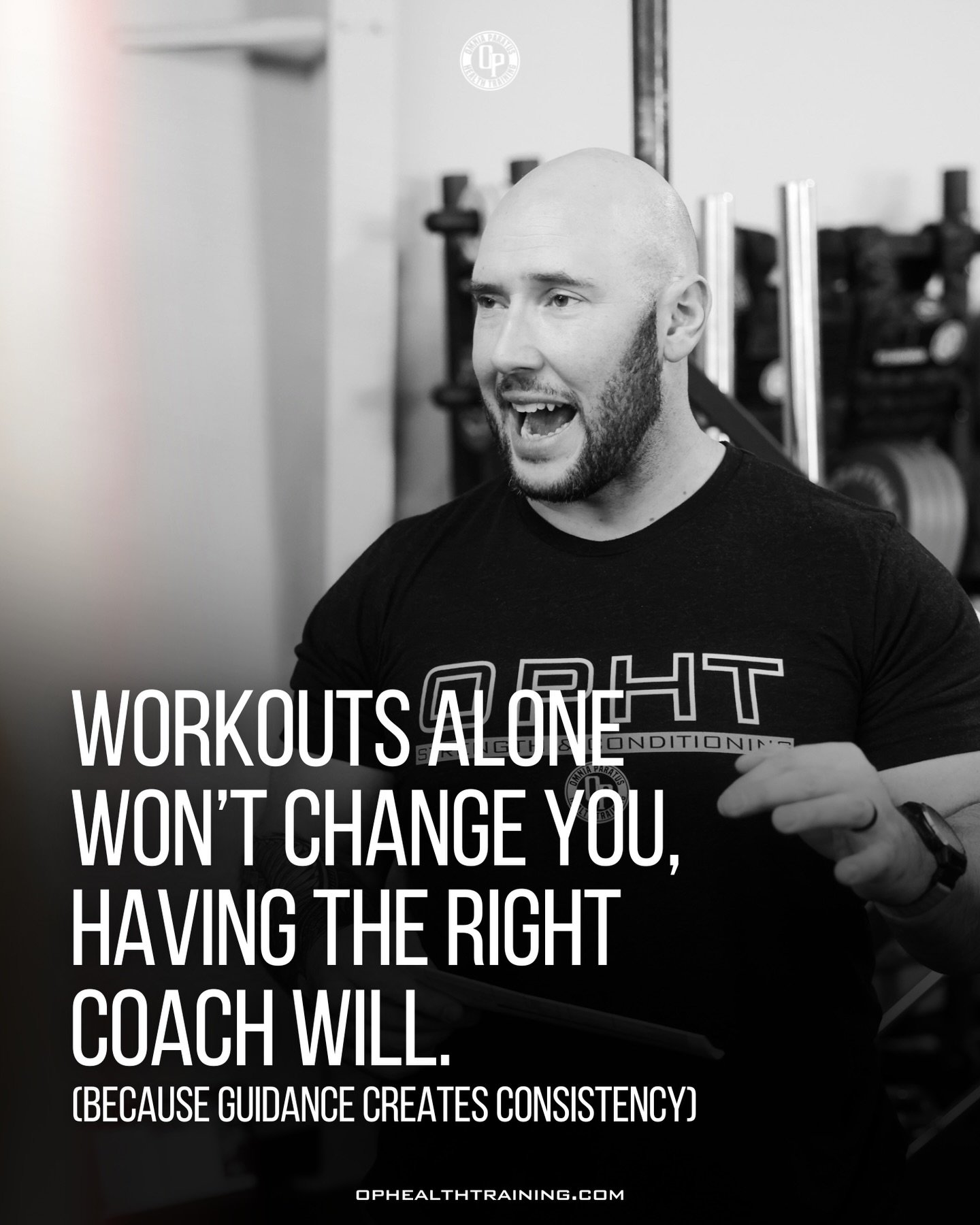 Workouts won&rsquo;t change you.
A coach will.

Progress isn&rsquo;t about doing more, it&rsquo;s about doing what&rsquo;s right for you. That&rsquo;s where coaching, education, and accountability make the difference. If you&rsquo;ve ever felt unsure