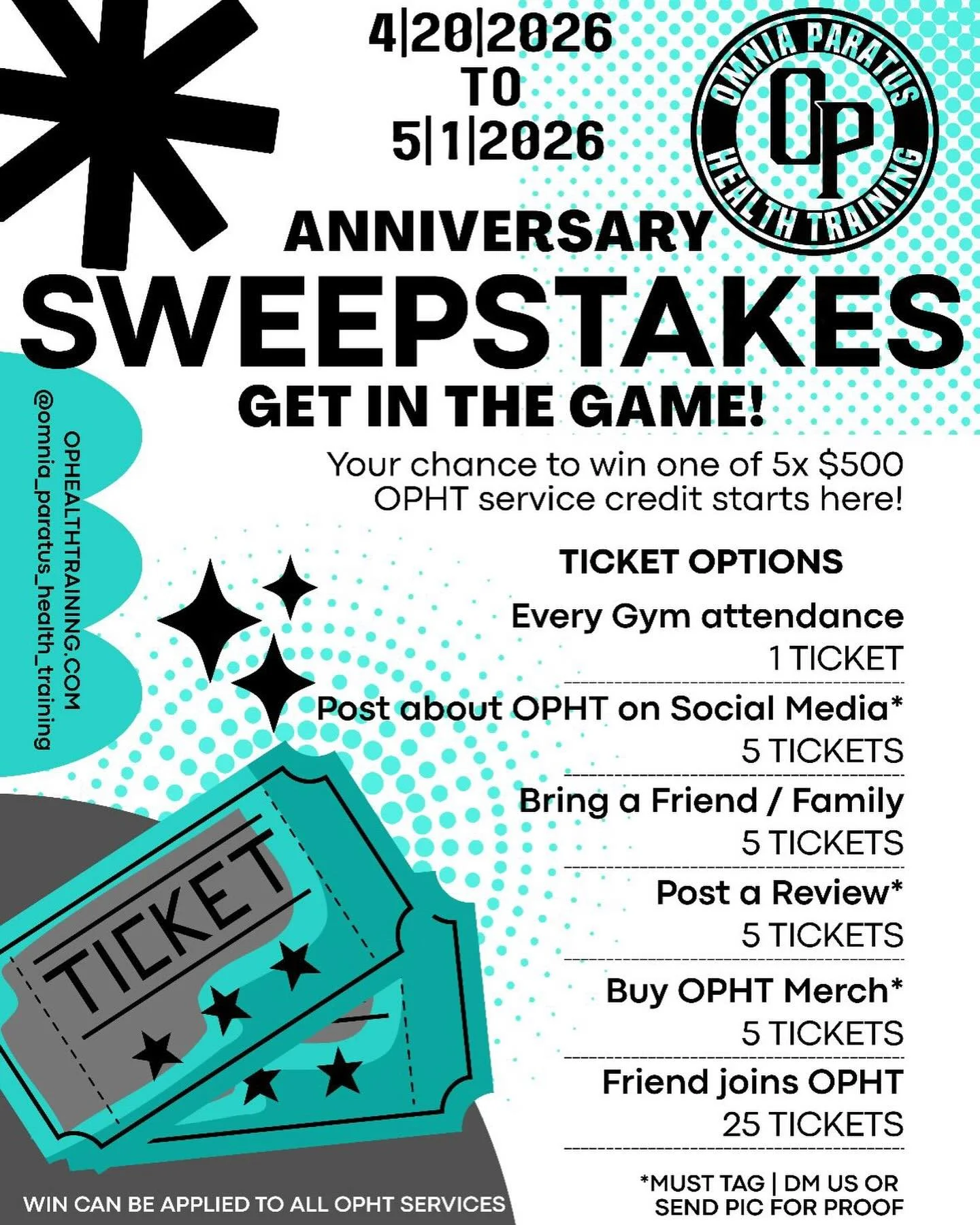 STARTS MONDAY 4/20 🔥🔥