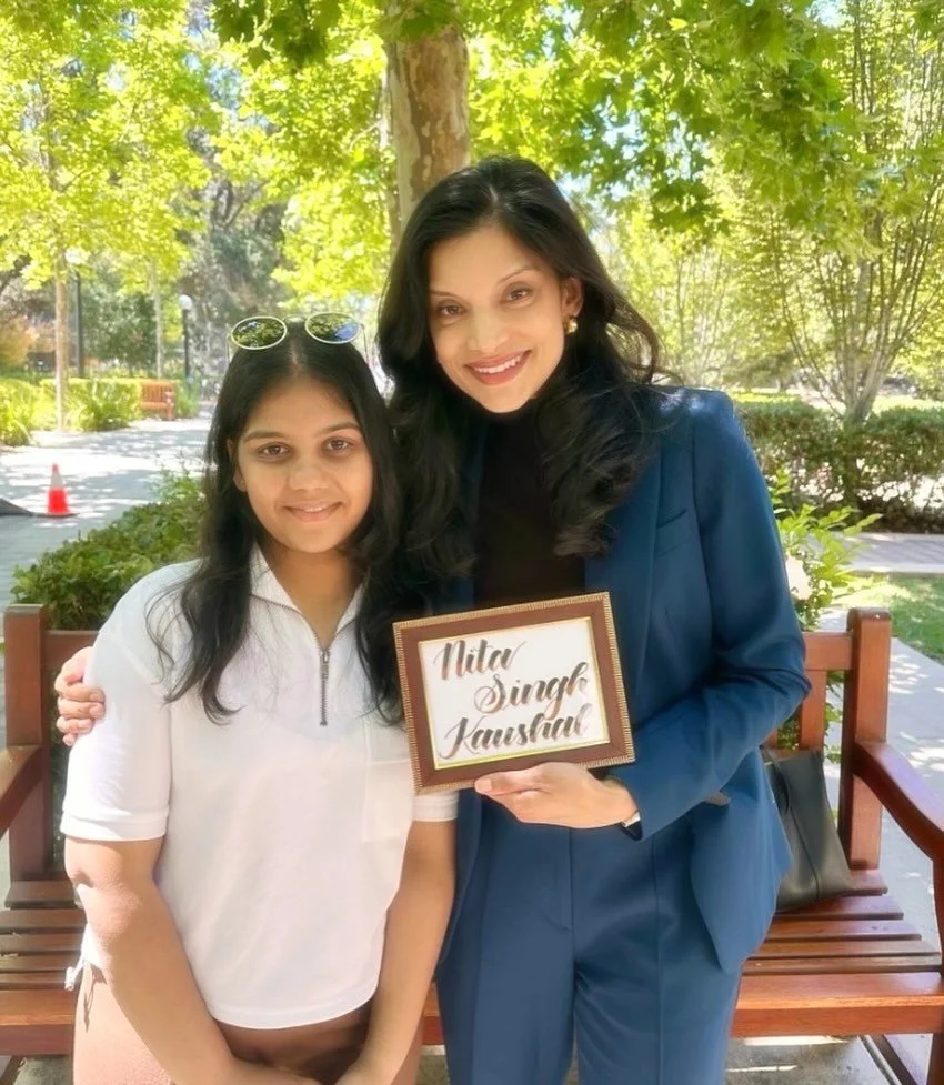 It was an honor to meet @gauri_maheshwari_calligraphy — a remarkable 17-year-old artist, entrepreneur, and changemaker—who traveled from India to the US this summer to make connections and share her work.
At just 17, Gauri is already cre
