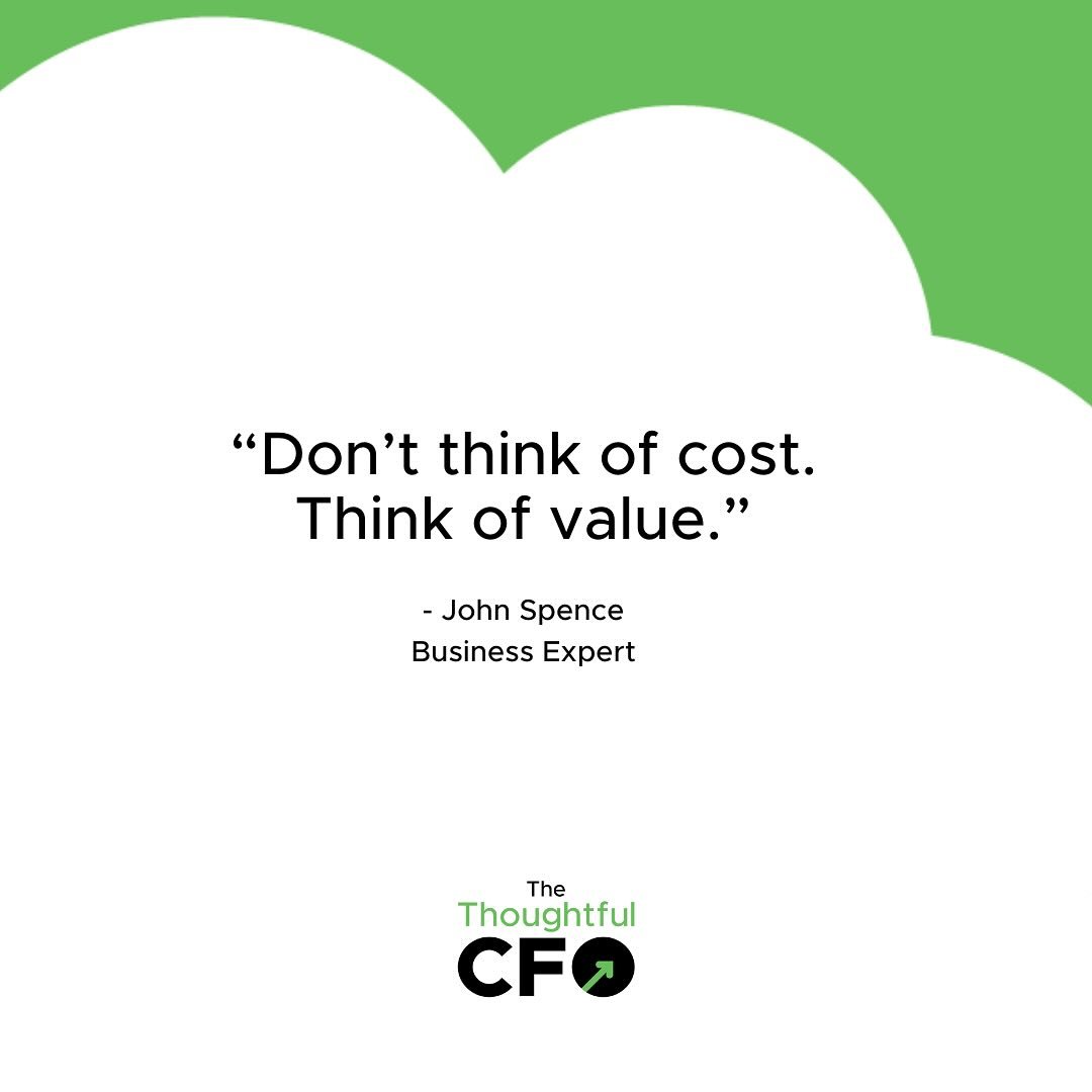 💵 Often times it is very easy to fixate on the price right in front of you, but not consider what it is you are getting in return. It is true, that in the short term, you are parting with your money. However, you need to consider what return does th