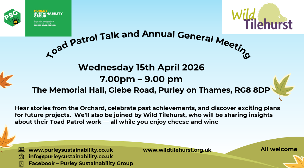 Toad Patrol and Annual General Meeting of PSG