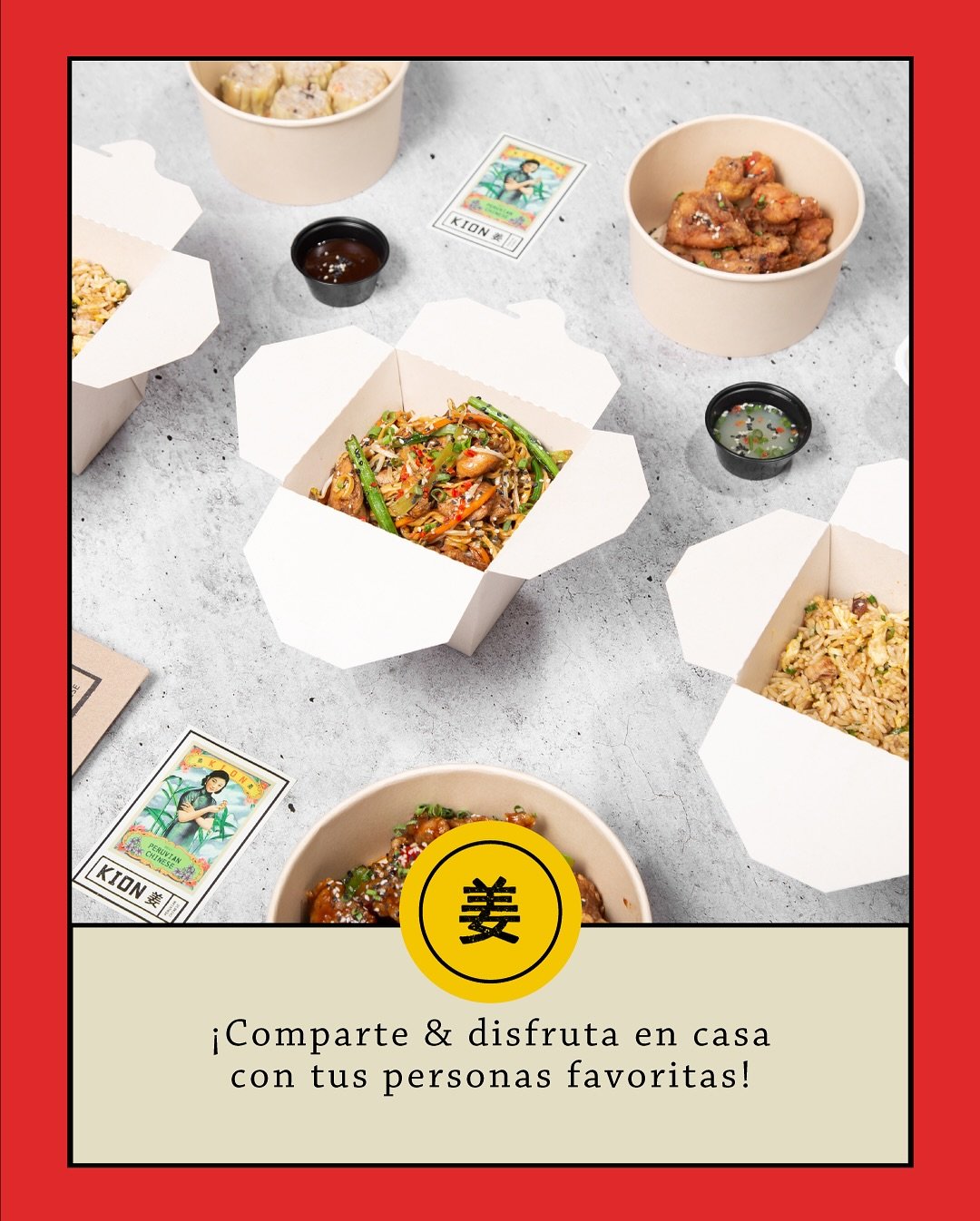 &iexcl;Comparte y disfruta! 🥢

📱: Escr&iacute;benos a #KIONLaMar +51 908 907 427 o #KIONBalboa +51 933 440 161

#KIONperuvianchinese