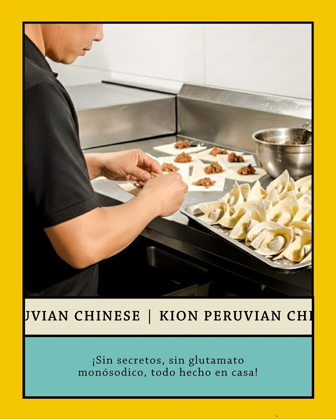 Cocinamos sin secretos:
sin glutamato, sin procesados, sin sabores artificiales.
En KION, lo hecho a mano se siente en cada bocado 🍚✨

#KIONperuvianchinese
#ComoNuncaAntes