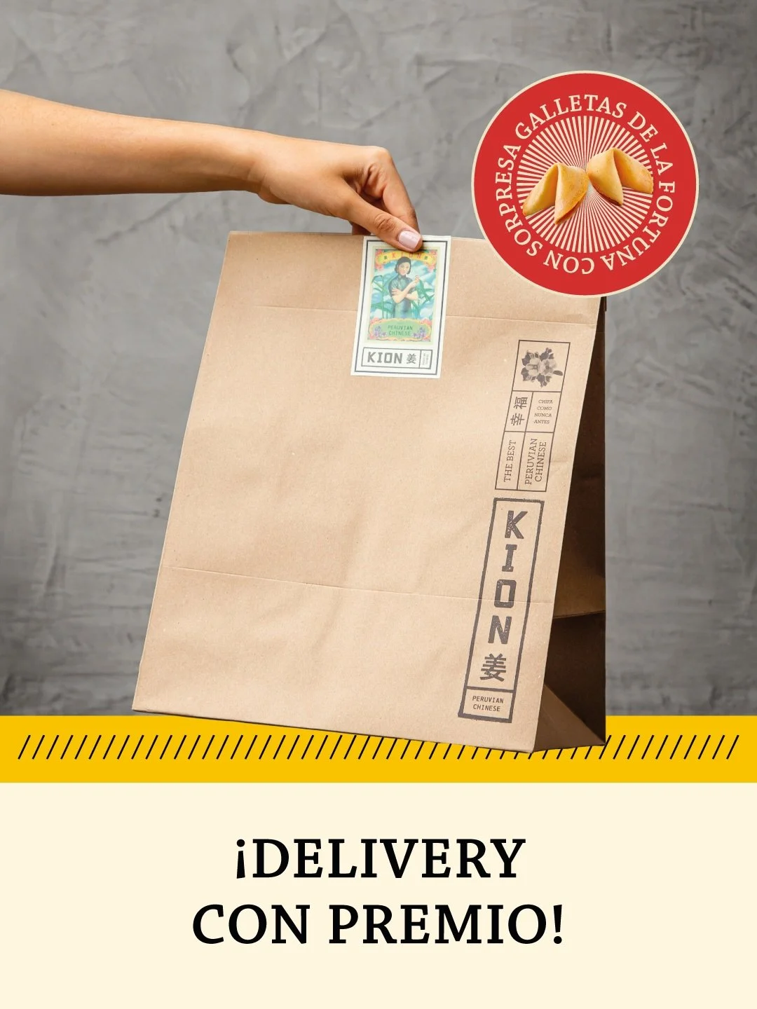 Delivery con sabor a celebraci&oacute;n 🥳
Todos los pedidos vienen con galletas de la fortuna&hellip; &iexcl;y algunas esconden sorpresas!
No olvides abrirlas todas. 

#10A&ntilde;osKION