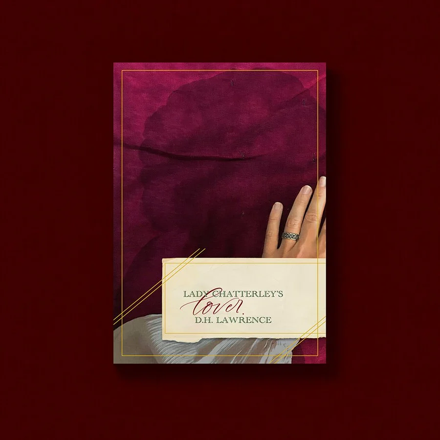 Cover image woman's hand on red, stained fabric.
