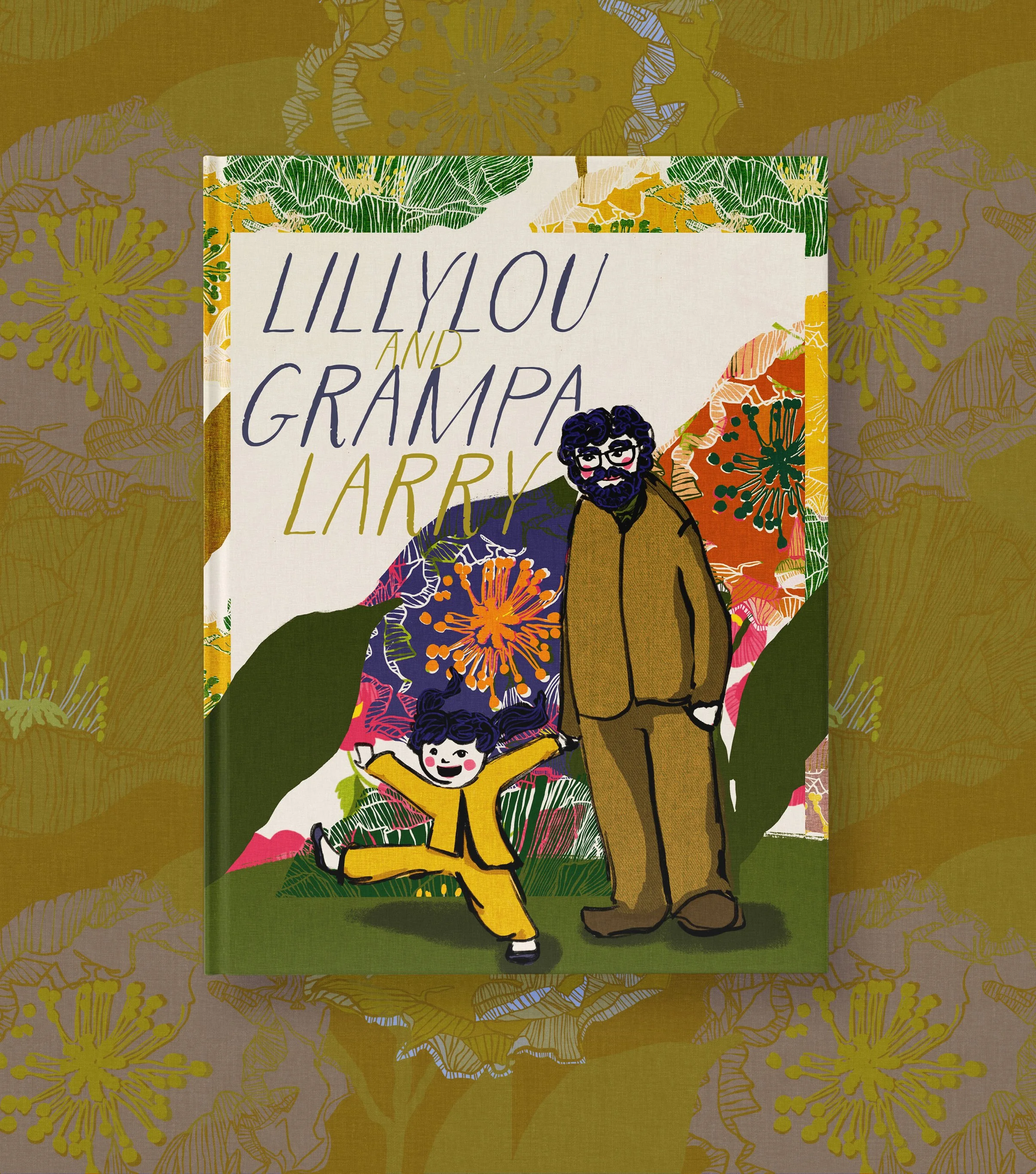 Hand drawn cover for Lillylou and Grampa Larry
