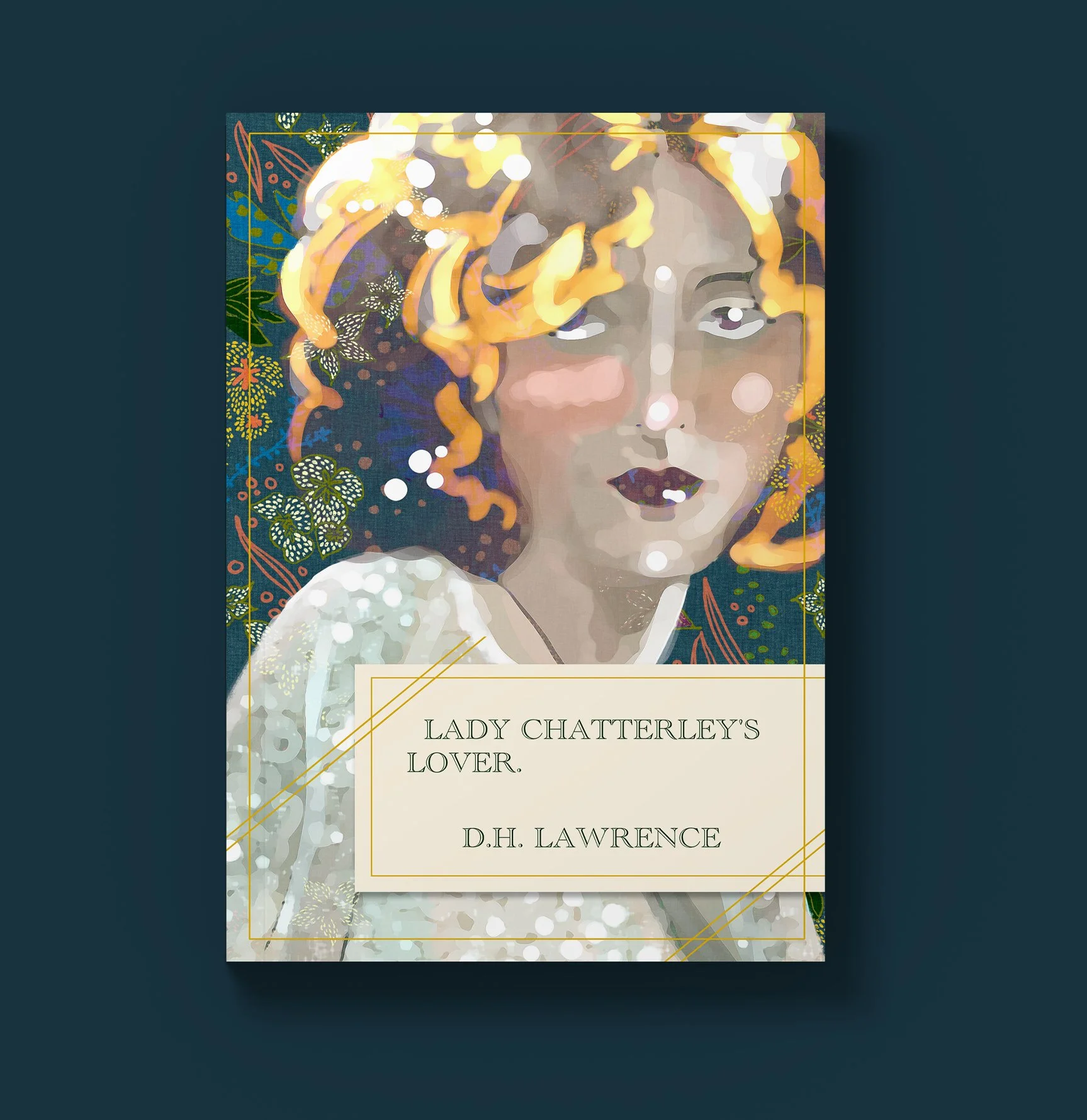 Hand drawn cover: Lady Chatterley's Lover