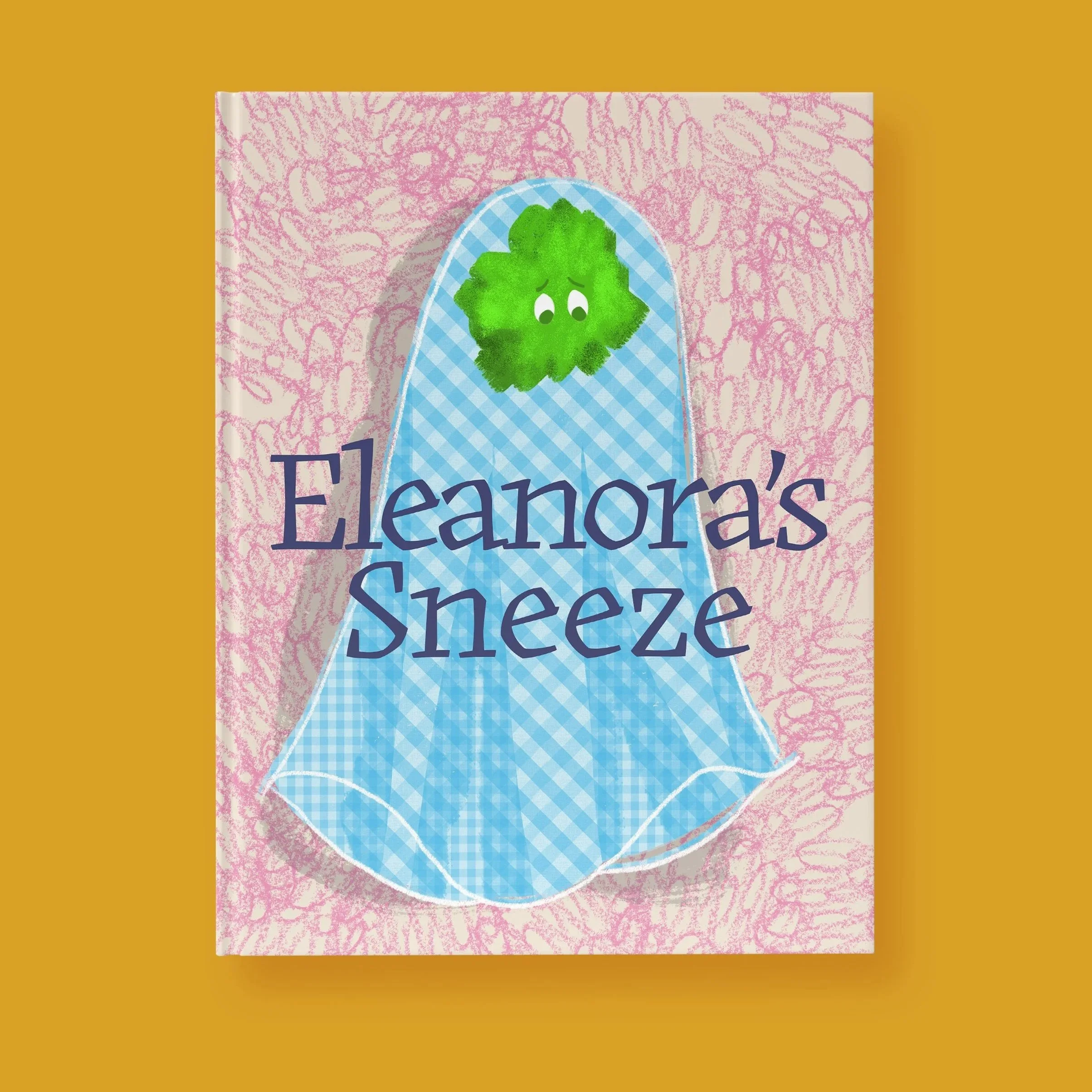 Hand drawn cover for Eleanora's Sneeze