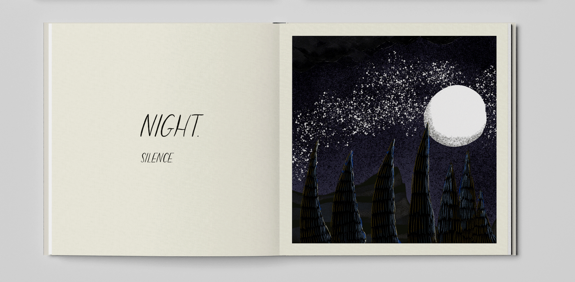 Illustrated interior pages of children's book, What Does It Sound Like?