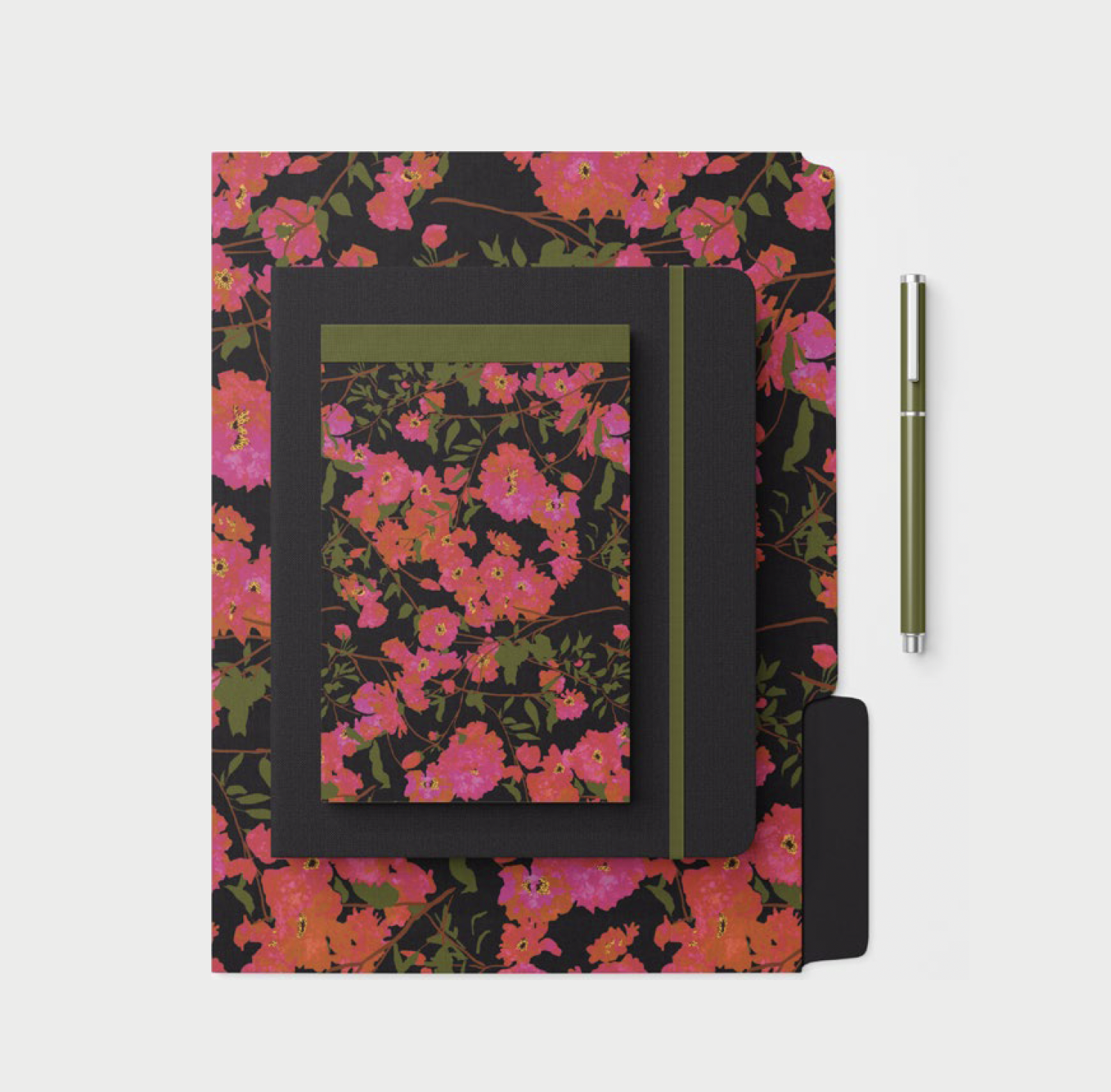 Hand drawn seamless rose floral