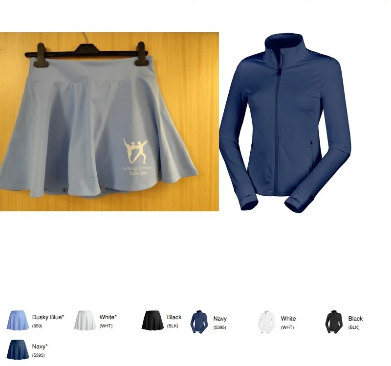 CUBC only: Skort SR797F Fitness Jacket SR798F 2026/09