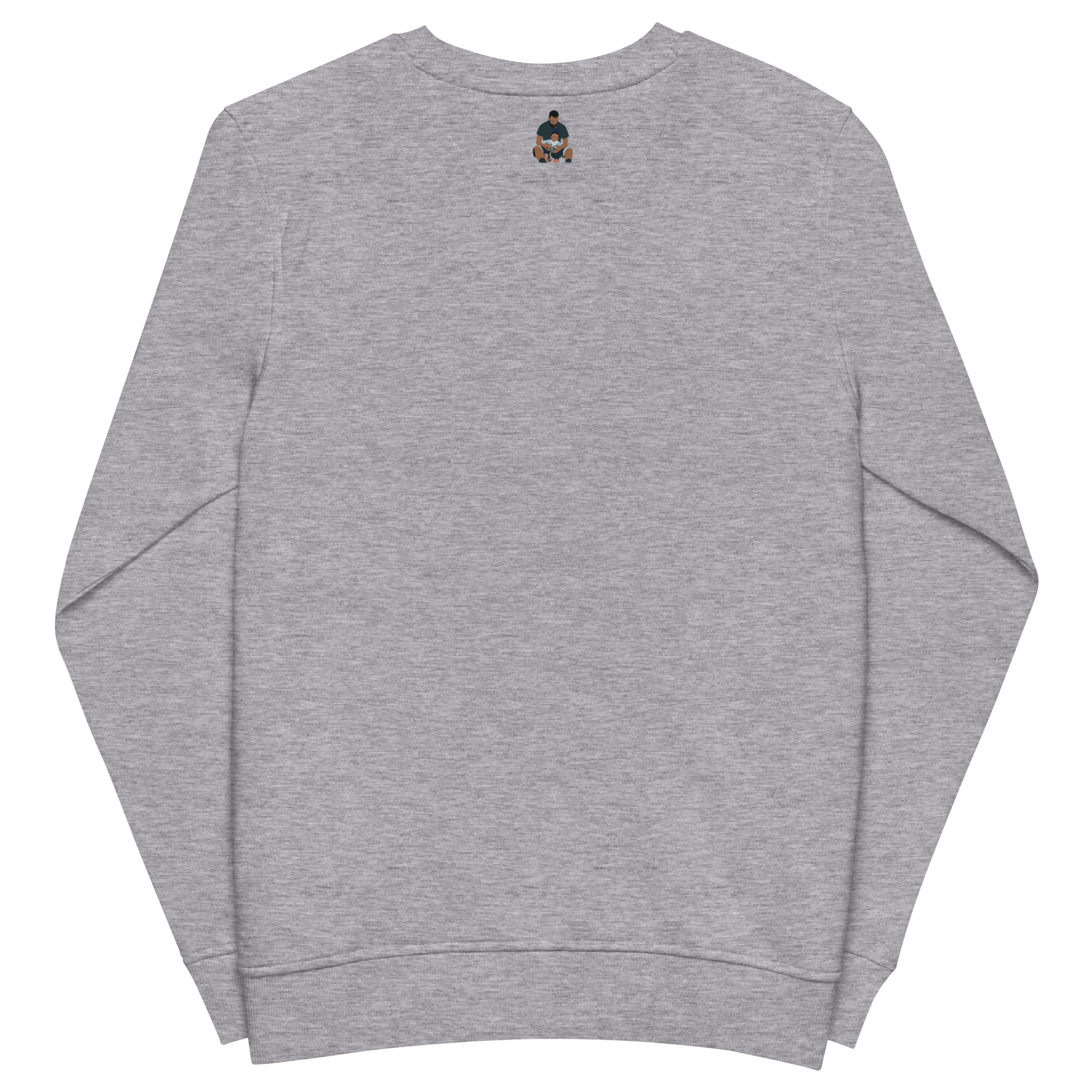 unisex-organic-sweatshirt-grey-melange-back-694dd8de46b33.png