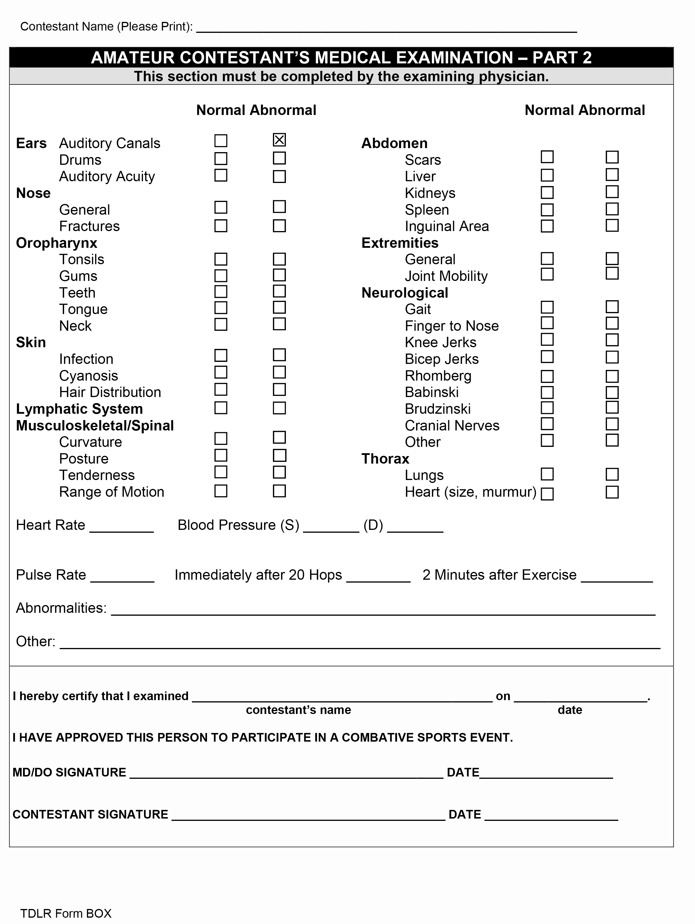 Medical Form Page 4