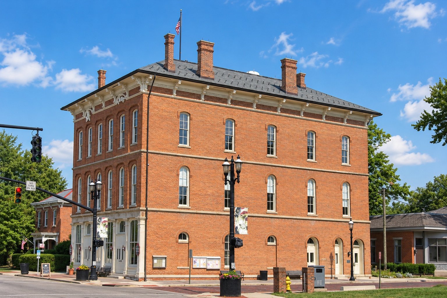 Historic Groveport Town Hall in Groveport, Ohio.