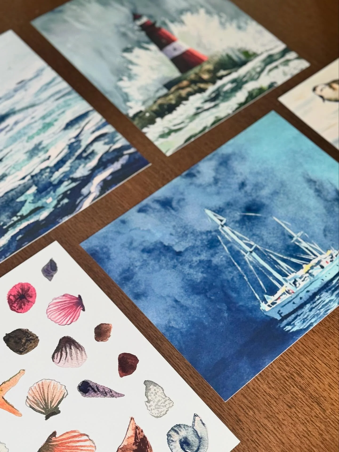 Ocean prints for the Labor Day weekend <3 #ocean #watercolor #prints #wallart #homedecor #artprints #beachvibes #watercolorartist #summer #artist #formom #gifts #artgift