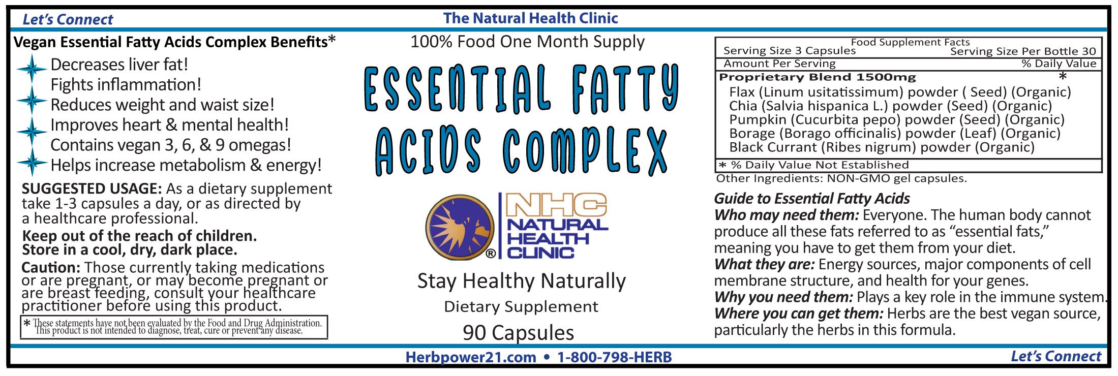 Essential Fatty Acids Complex — Natural Health Clinic