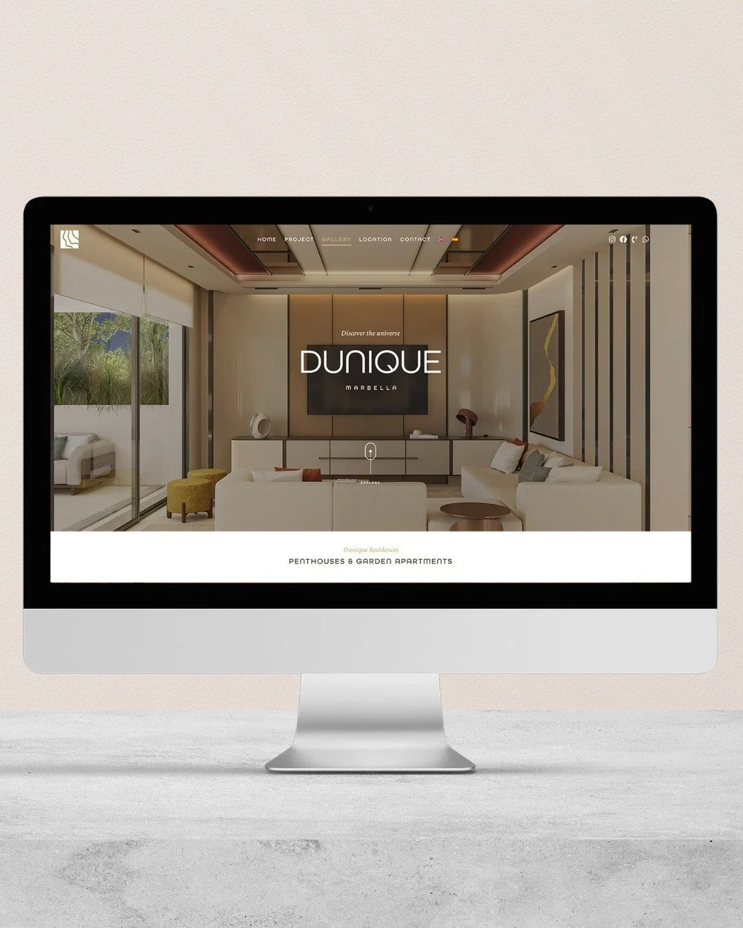 🏡 Dunique Marbella &mdash; Una promoci&oacute;n inmobiliaria de lujo que redefine el estilo de vida en la Costa del Sol.

 En este proyecto hemos realizado:
💻 Dise&ntilde;o web bajo la direcci&oacute;n del branding de la agencia Cool Marbelous
📈 P