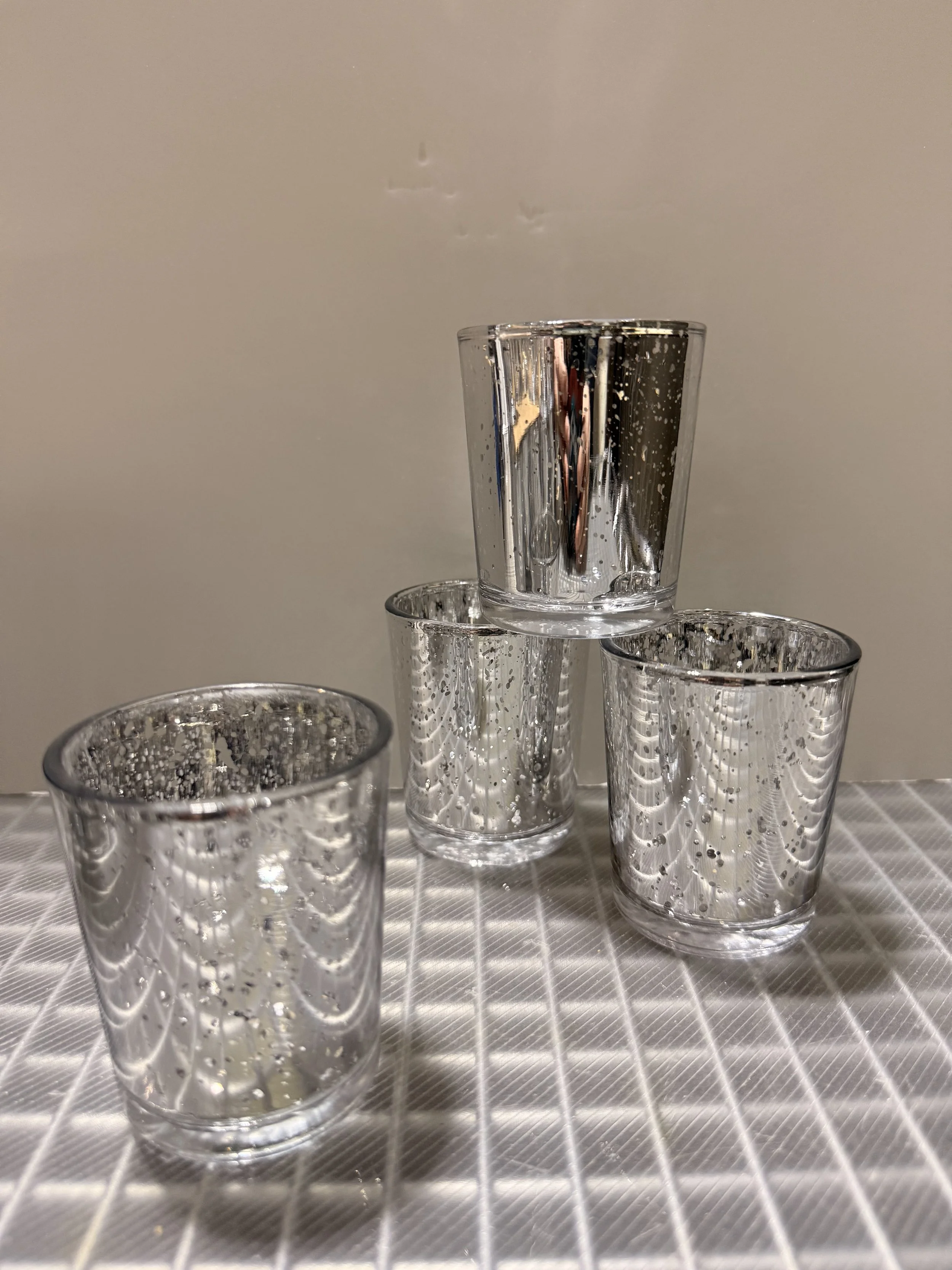 Silver votive holders (40)