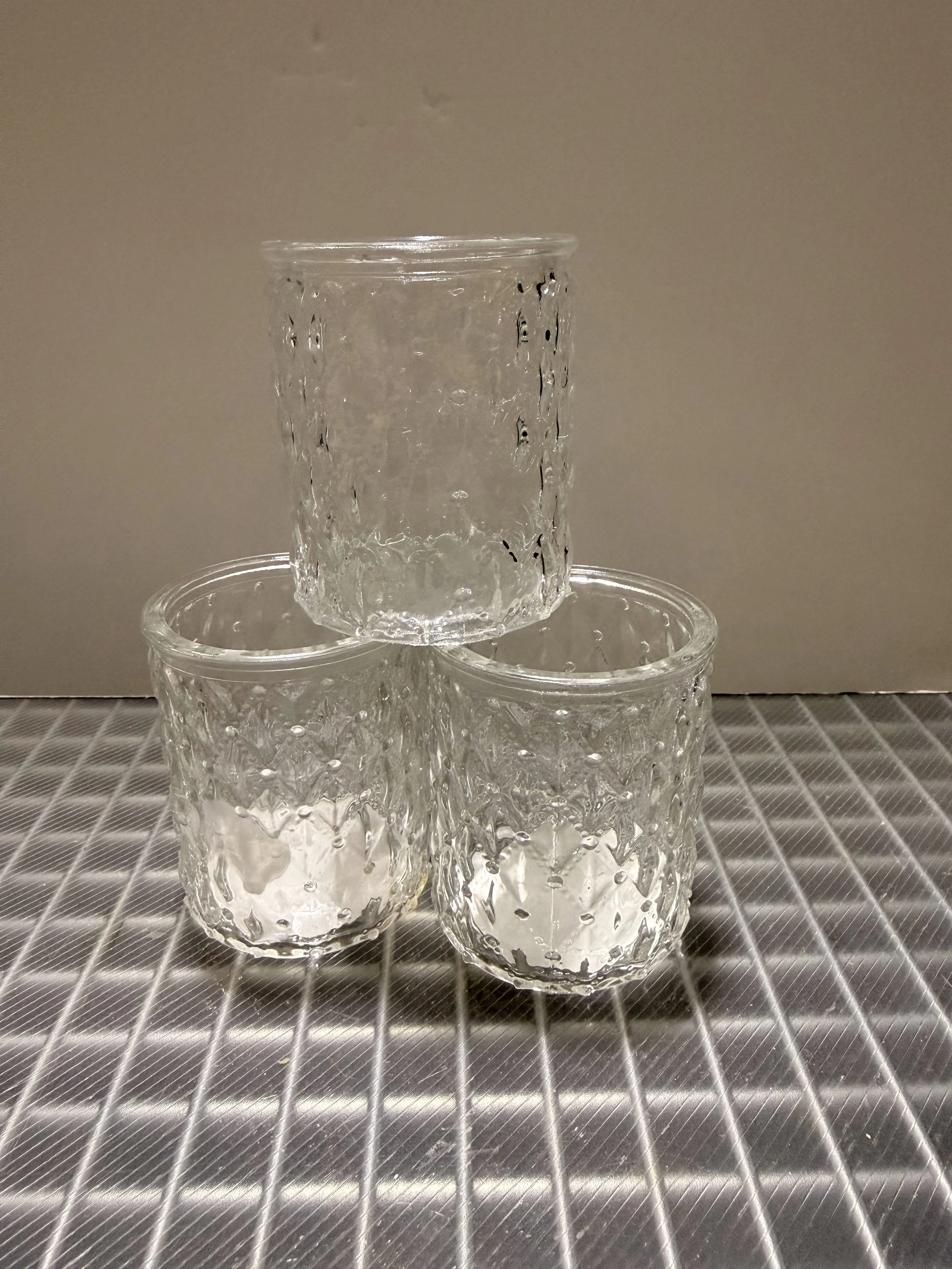 Clear glass votive holders (70)
