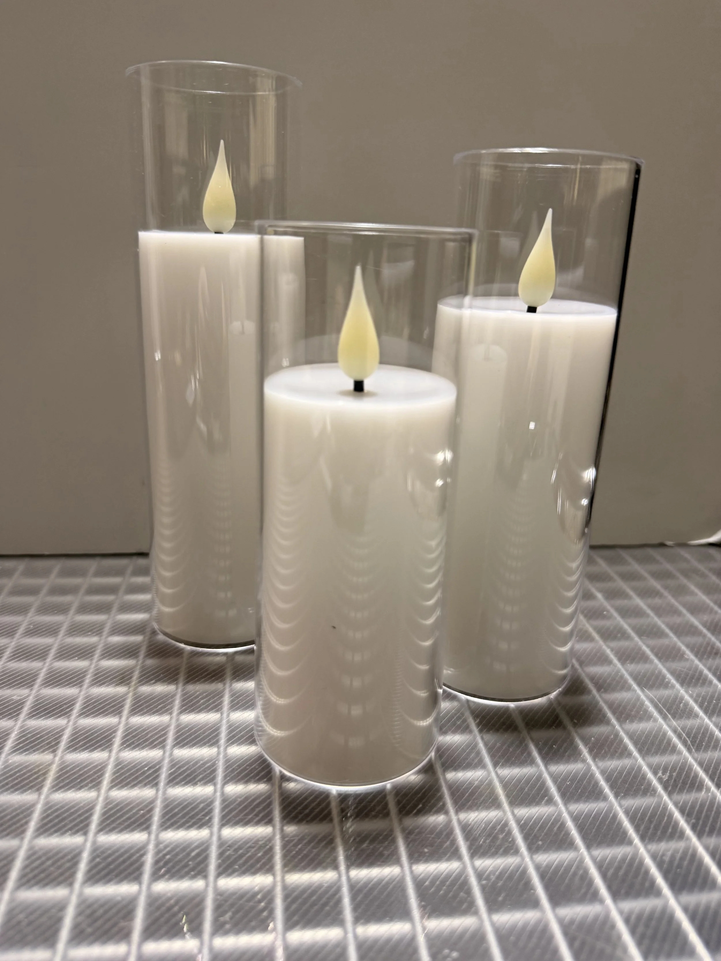 Cylinder candles -3 different sizes (60)