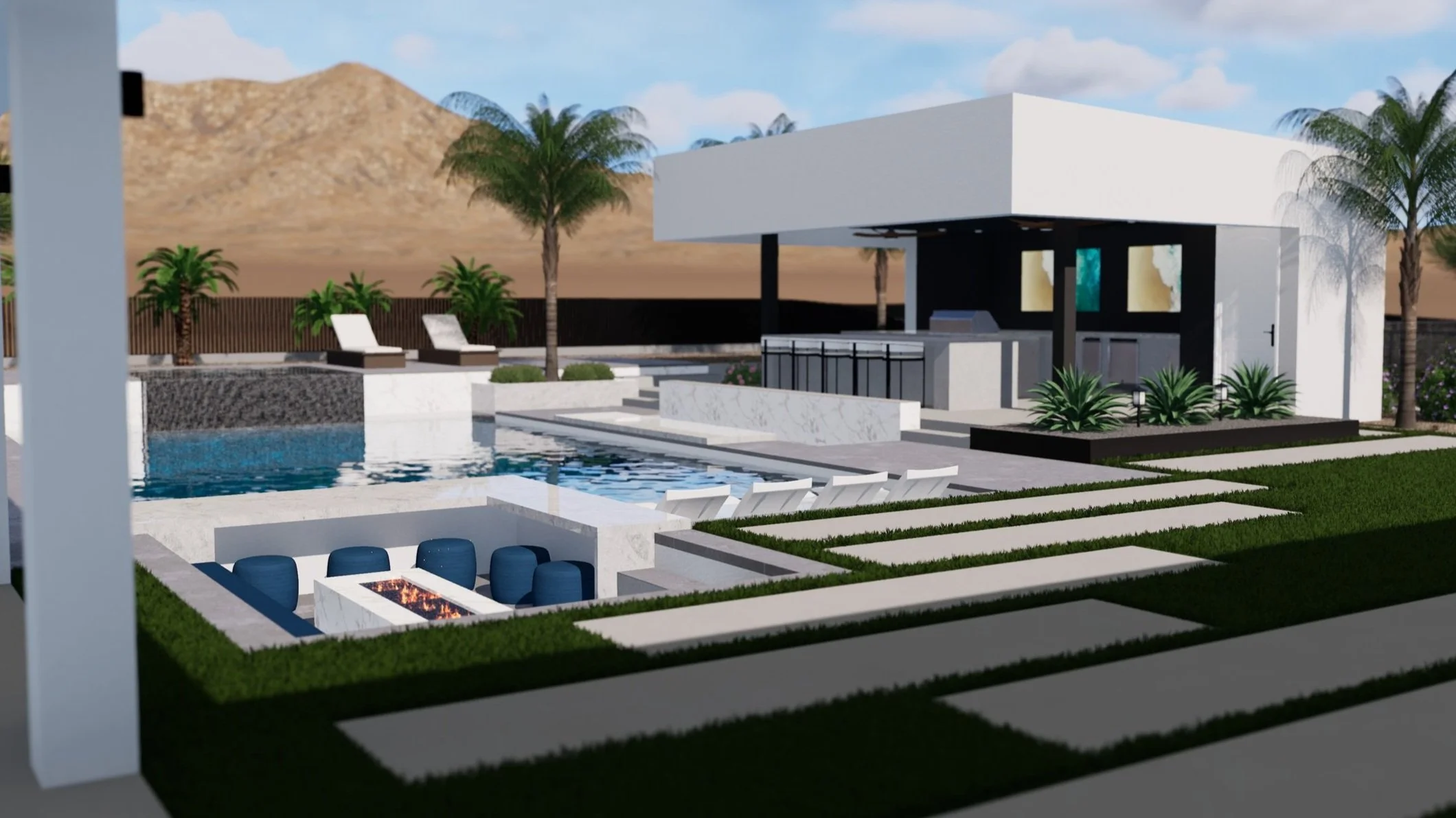 Contemporary Serenity with Poolside Perfection