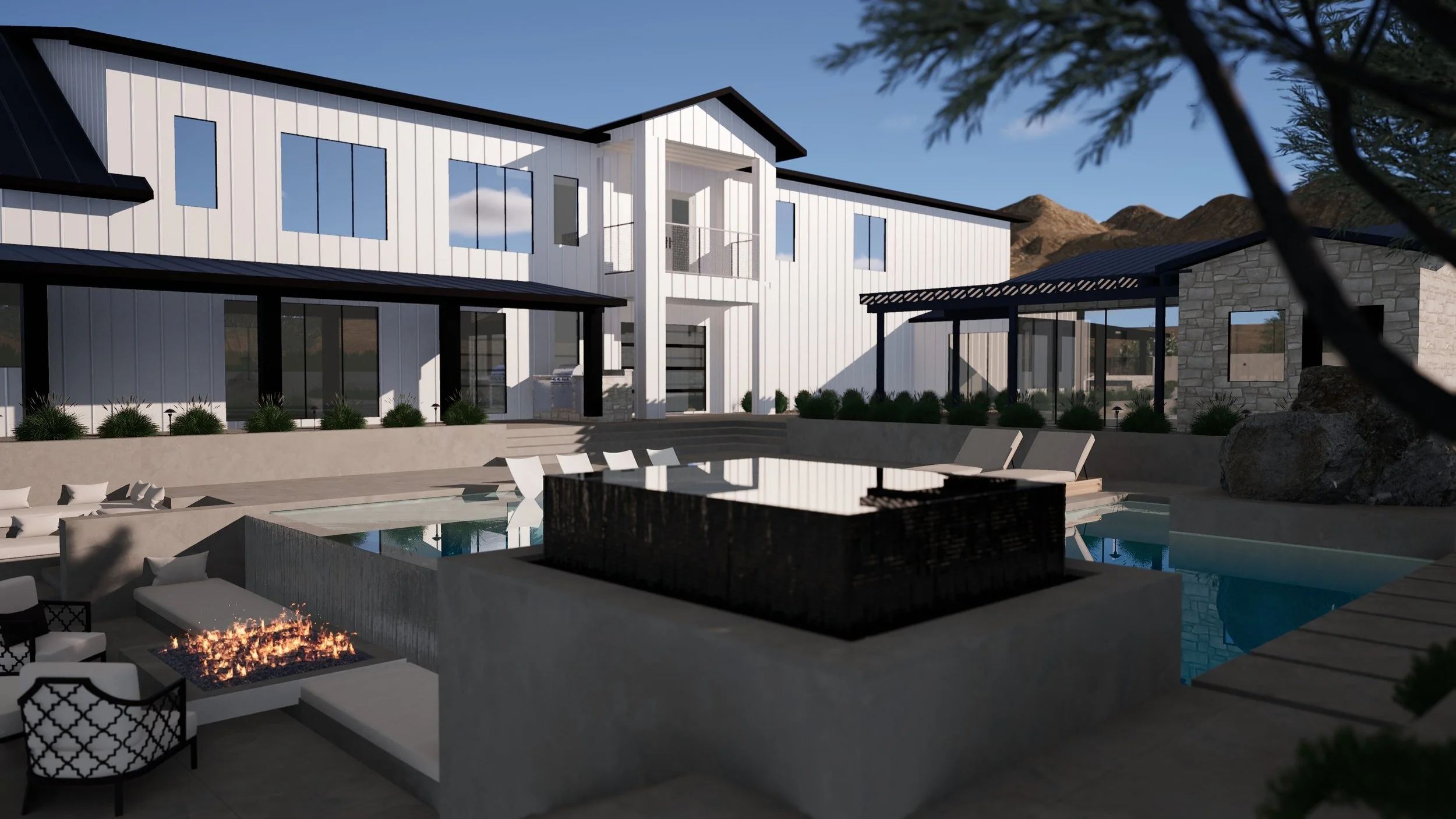 Monolithic Modern Pool & Landscape Design in Queen Creek Arizona