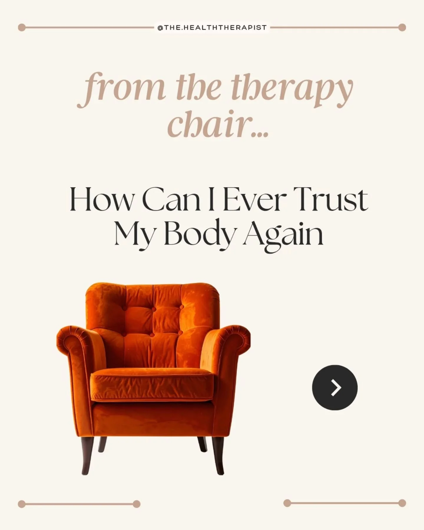 &ldquo;I don&rsquo;t trust my body.&rdquo;

I hear this often in therapy&mdash;and it&rsquo;s a feeling I deeply understand. When you&rsquo;ve lived with illness, pain, or trauma, it&rsquo;s not just your body that changes&mdash;it&rsquo;s your relat