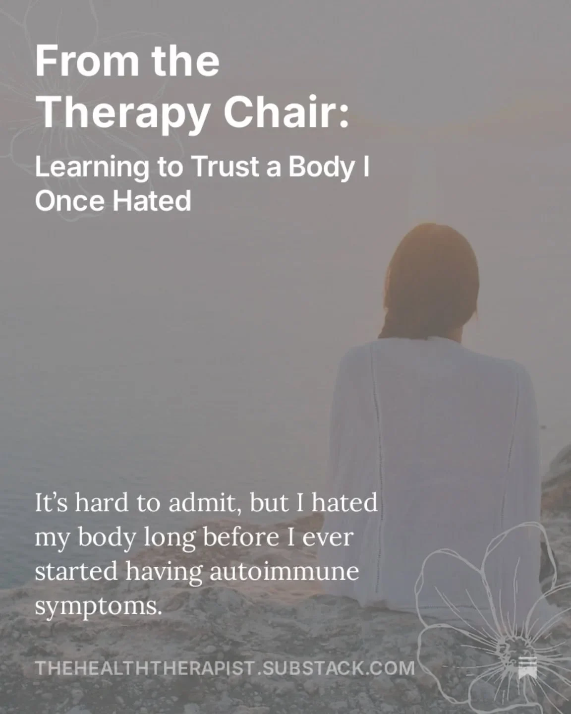 New post now up on Substack. Reflecting a bit more on body trust and the complexity of our relationships with our bodies while living with chronic illness. If you're not following, check it out by going to the link in bio!