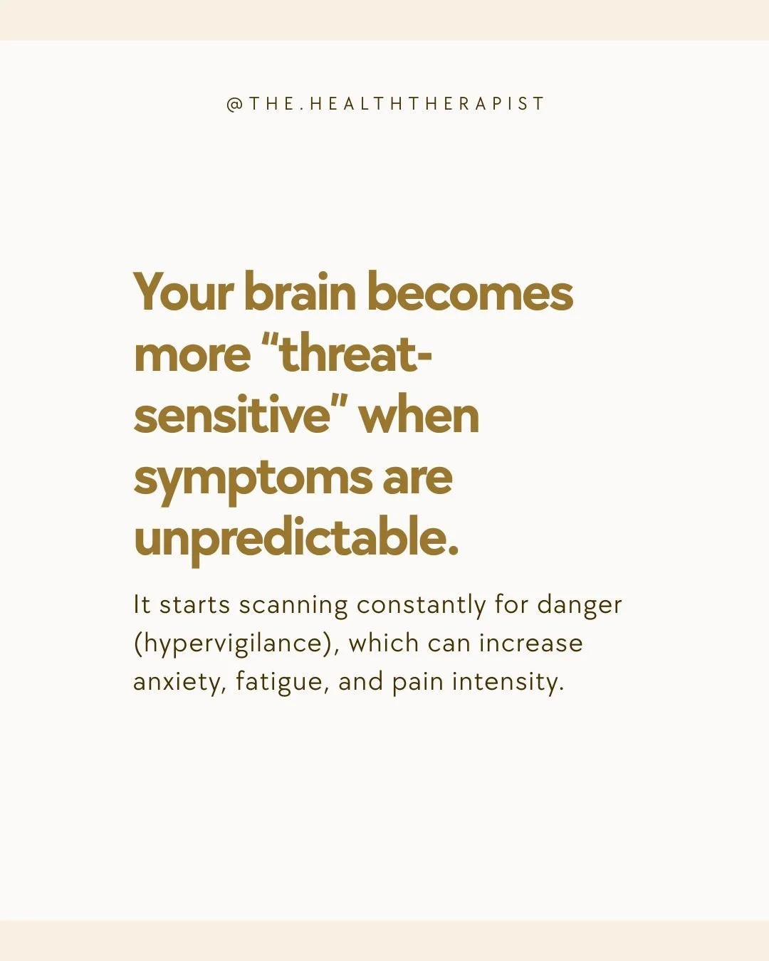 When your symptoms come and go without warning, your brain learns to stay on high alert: When will the next flare hit? Will today be a &ldquo;good&rdquo; day or a &ldquo;costly&rdquo; one? This constant scanning for danger (hypervigilance) is exhaust