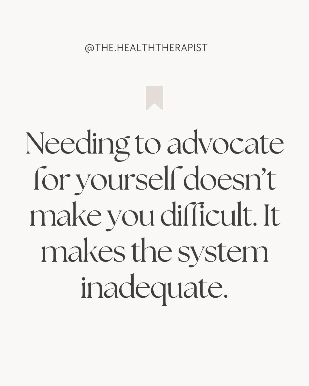 Self-advocacy shouldn&rsquo;t be a survival skill &mdash; but for many, it is. You&rsquo;re not difficult. You&rsquo;re navigating a system that wasn&rsquo;t built for you. 💛
#chronicillness #selfadvocacy #thehealththerapist #medicalgaslighting #inv