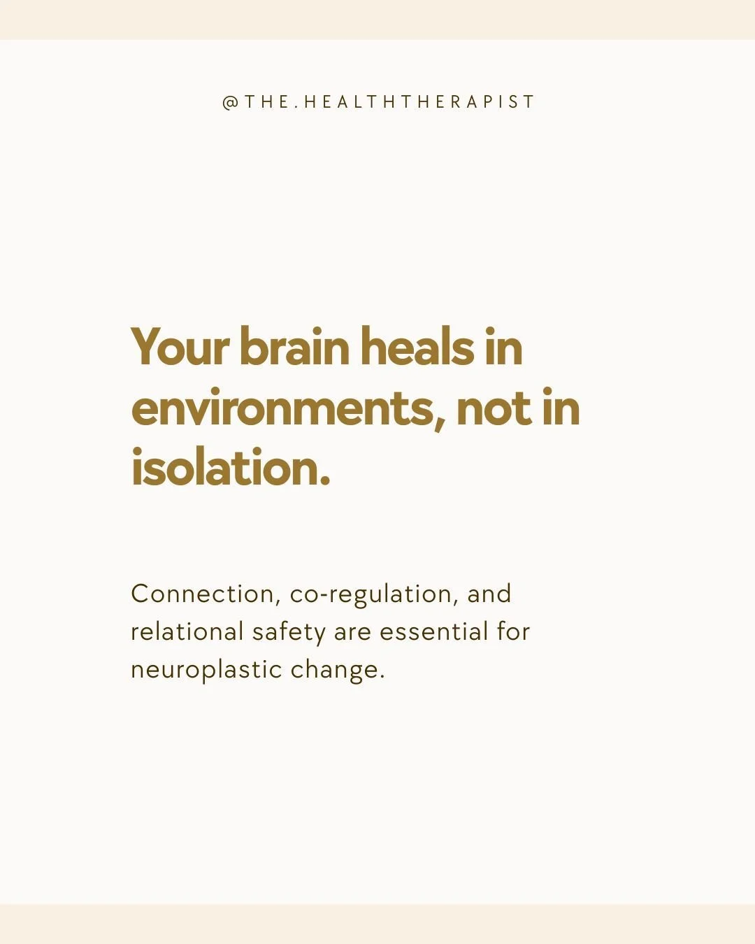 Brains and nervous systems are shaped inside relationships and environments&mdash;not in a vacuum. Feeling believed, supported, and connected can be just as important for healing as any individual coping skill. For people with chronic illness, this m