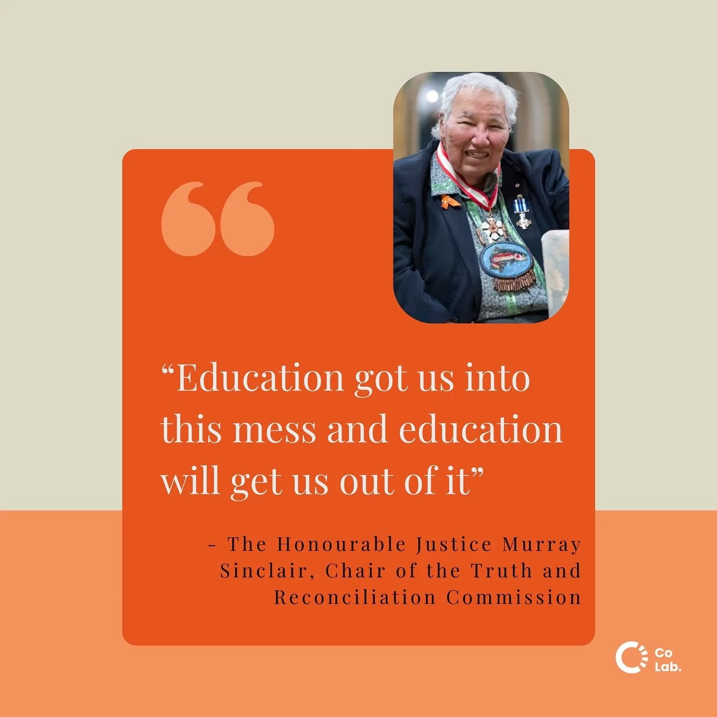 We honour the children who never returned home and Survivors of residential schools, as well as their families and communities. 
As Murray Sinclair put it, it is through education that we will be able to make big strides. Yesterday, on the National