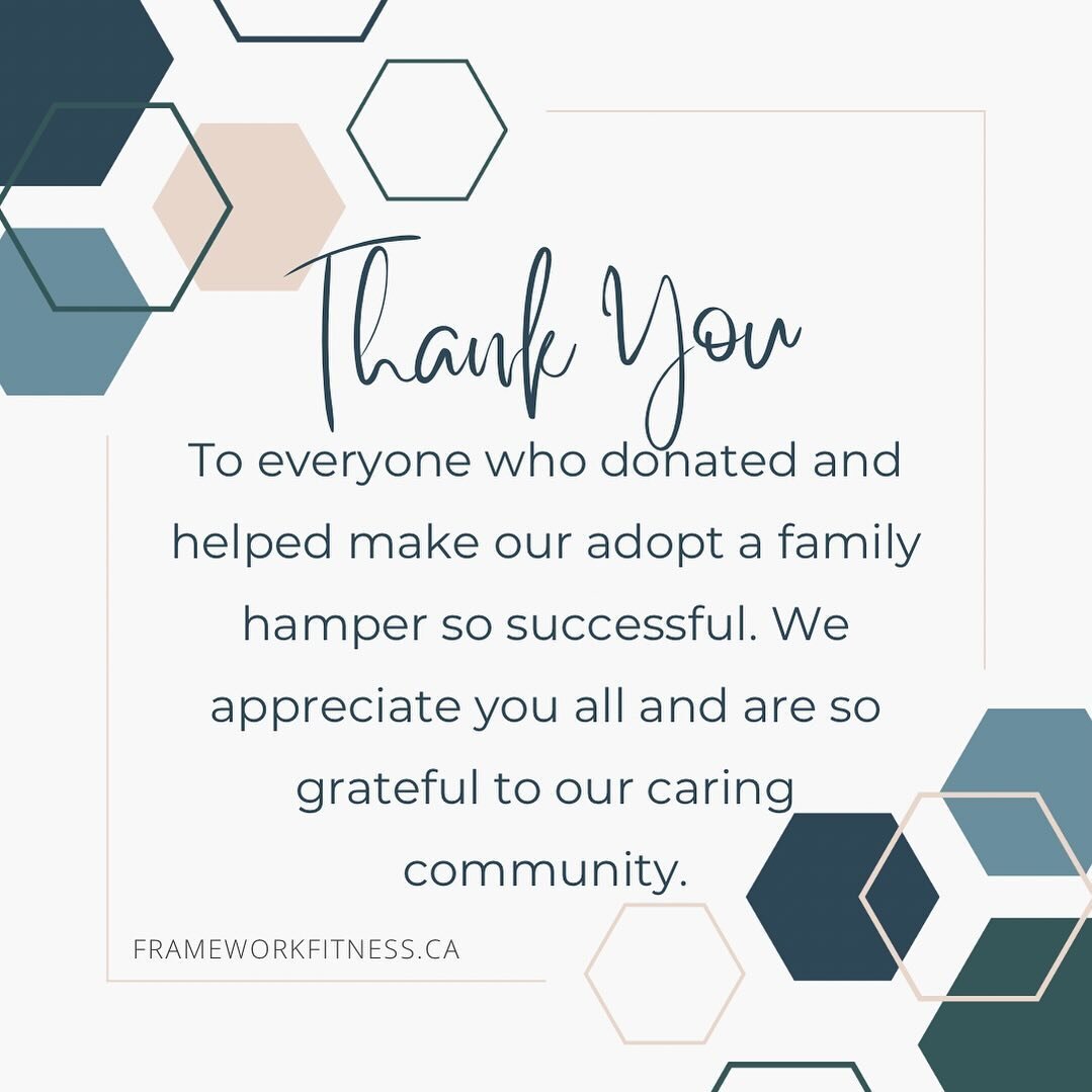 Sending out a huge thank you to everyone in our Framework community for showing so much love and for all the generous donations for our adopt a family.  Hopefully all of your kindness helps make this families holidays a little brighter. Much love to 