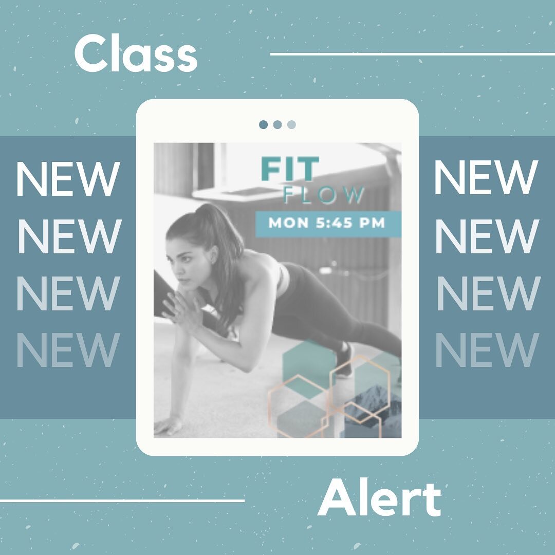 Check out this new class #fitflow  lead by @nessthedogwalkinyogini This class is a workout where fitness meets fluidity. Vanessa will get your blood pumping as you sweat and flow to the beats. There is still time to register as class starts next Mond