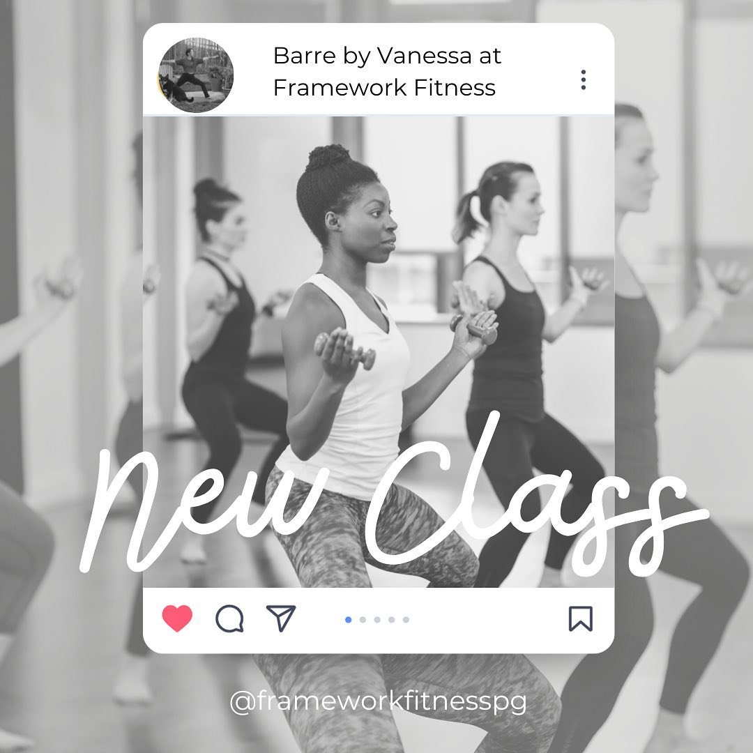 Another new class lead by @nessthedogwalkinyogini #barre . The class is a series of low-impact, high-intensity exercises performed at the barre and on the mat. Vanessa will guide you through a combination of strength-training exercises, stretching, a
