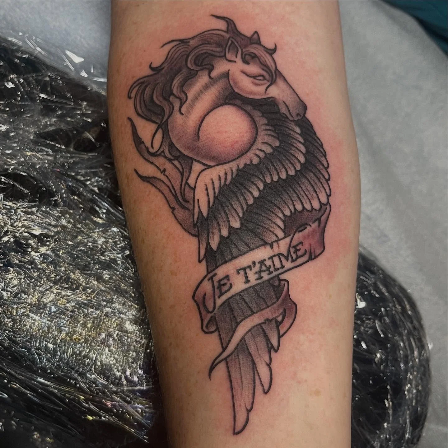 A super fun memorial piece I did for a client. Your idea or mine, we will make is into a solid tattoo. Message to book ASK FOR JRO!