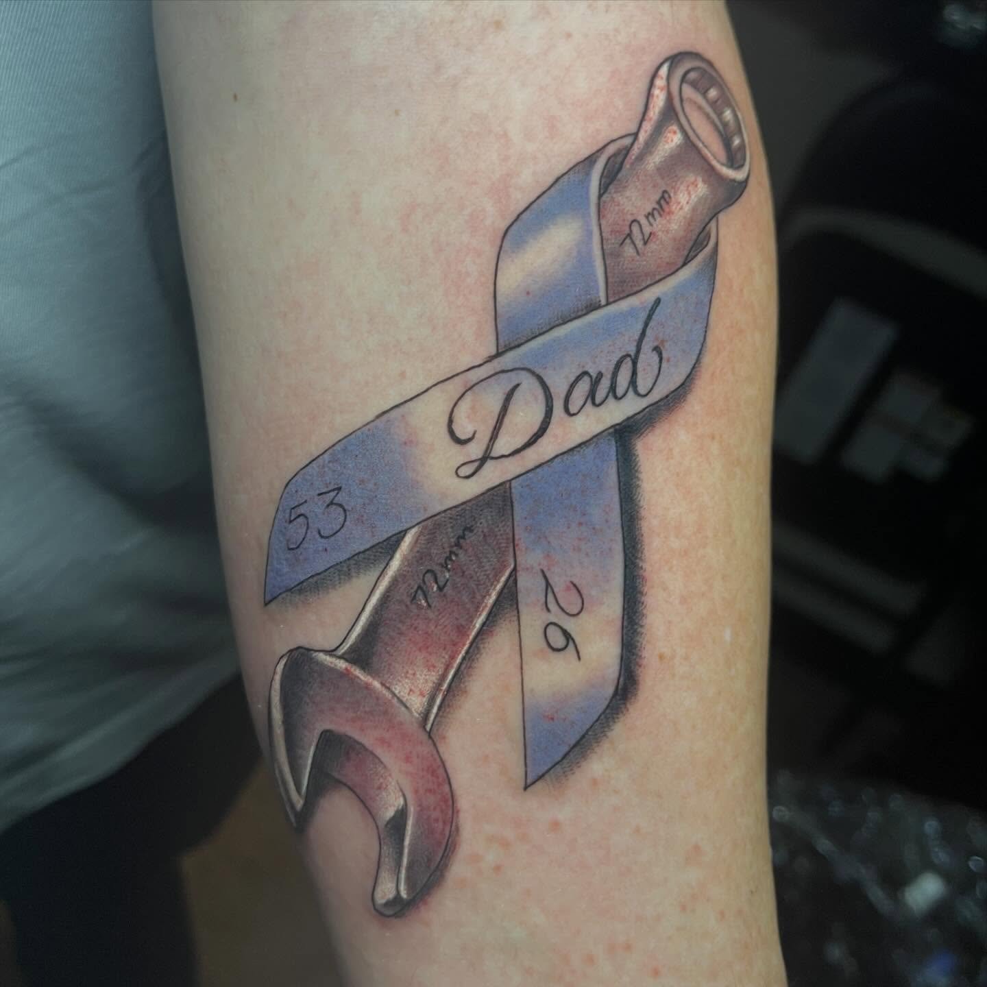 Had to the pleasure of doing this memorial tattoo today.