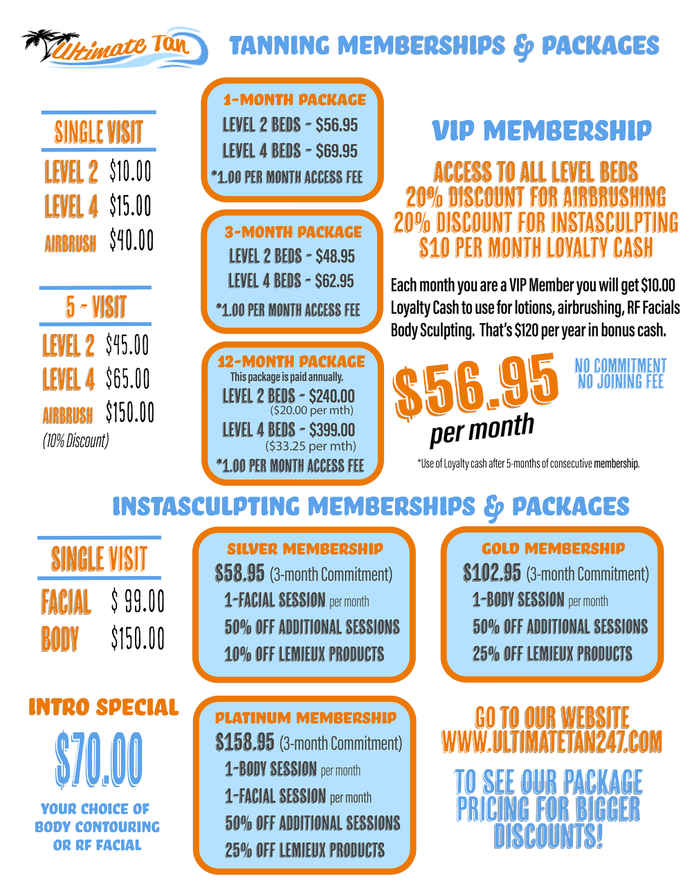 Tanning Packages — Ultimate Tan