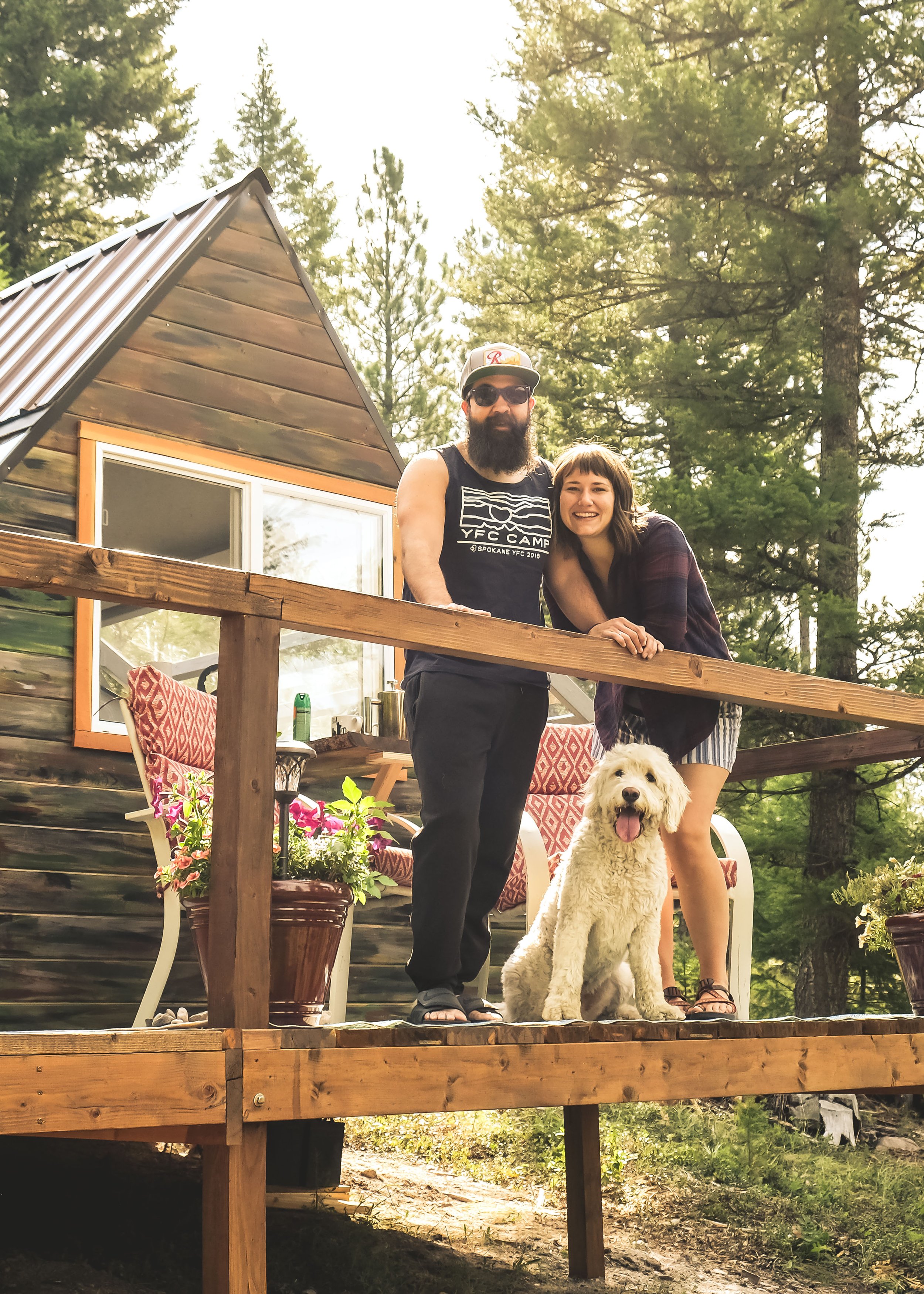 Pet-friendly The Blind Cabin at The Hohnstead Glamping Cabins Resort near Missoula, Montana