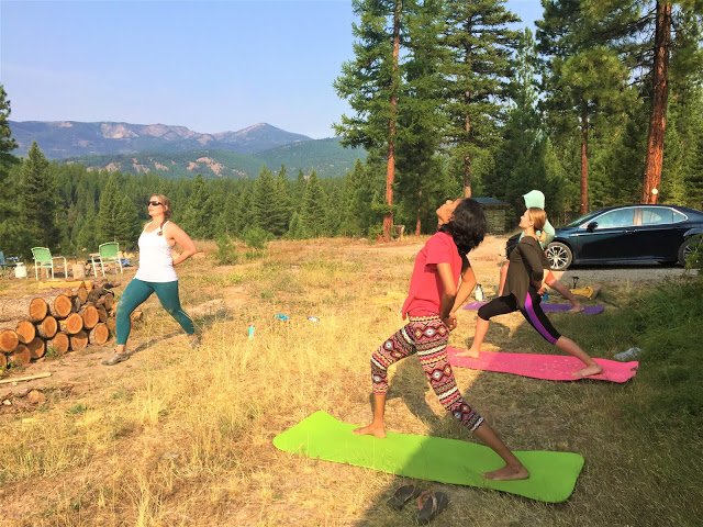 Yoga Retreat at The Hohnstead Glamping Cabins Resort near Missoula, Montana