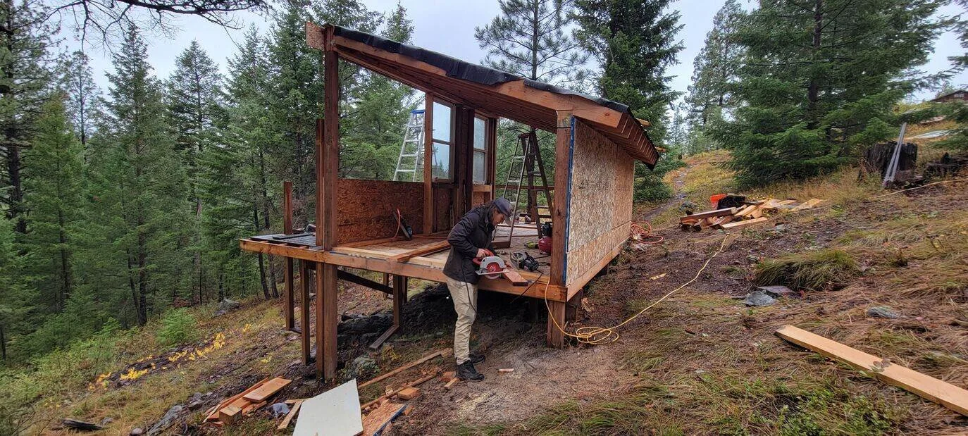 Building The Ranch Hand Cabin at The Hohnstead Glamping near Missoula, Montana 3.jpg