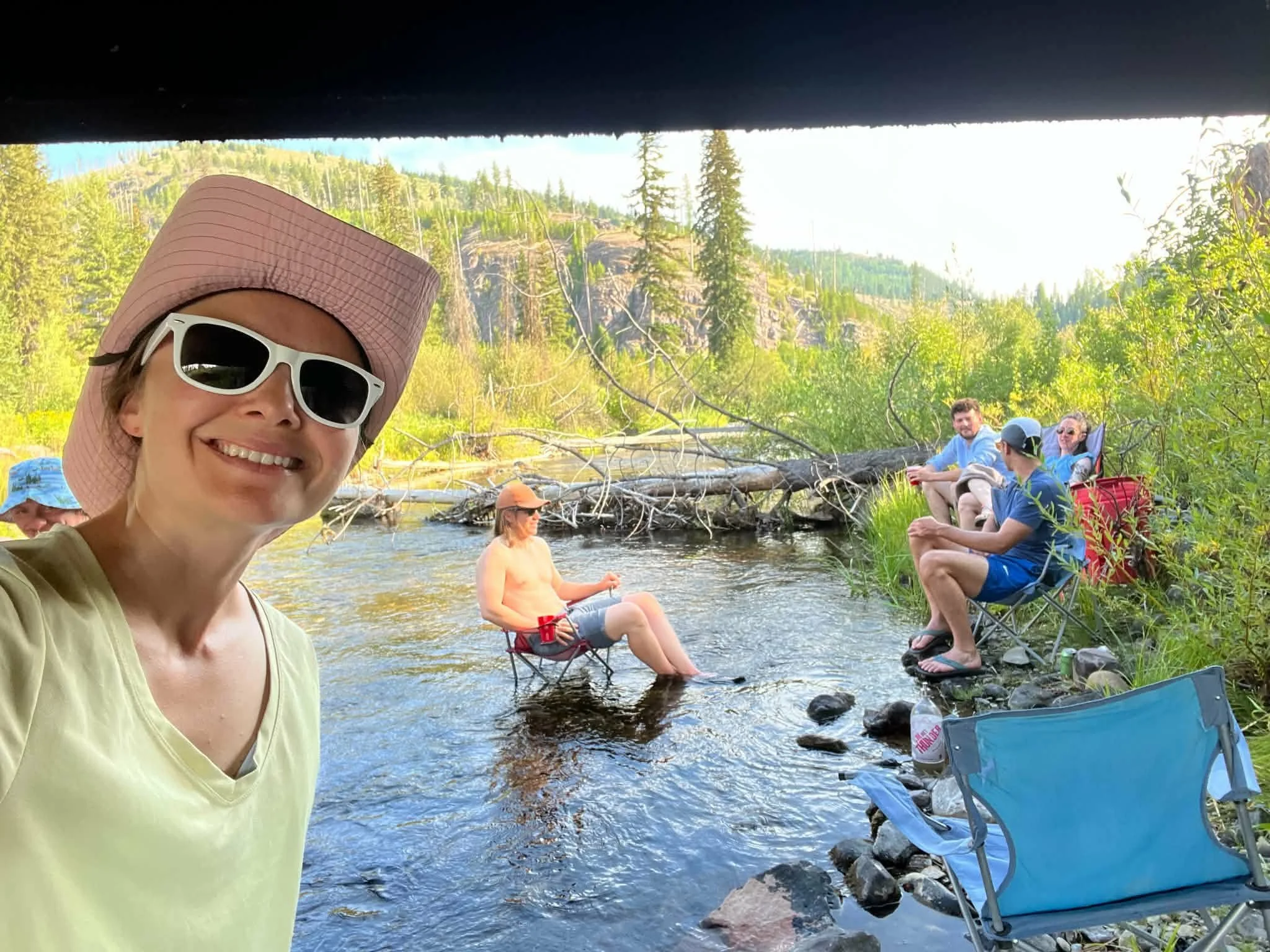 Gold Creek under the bridge hangout near The Hohnstead Glamping Cabins.jpeg